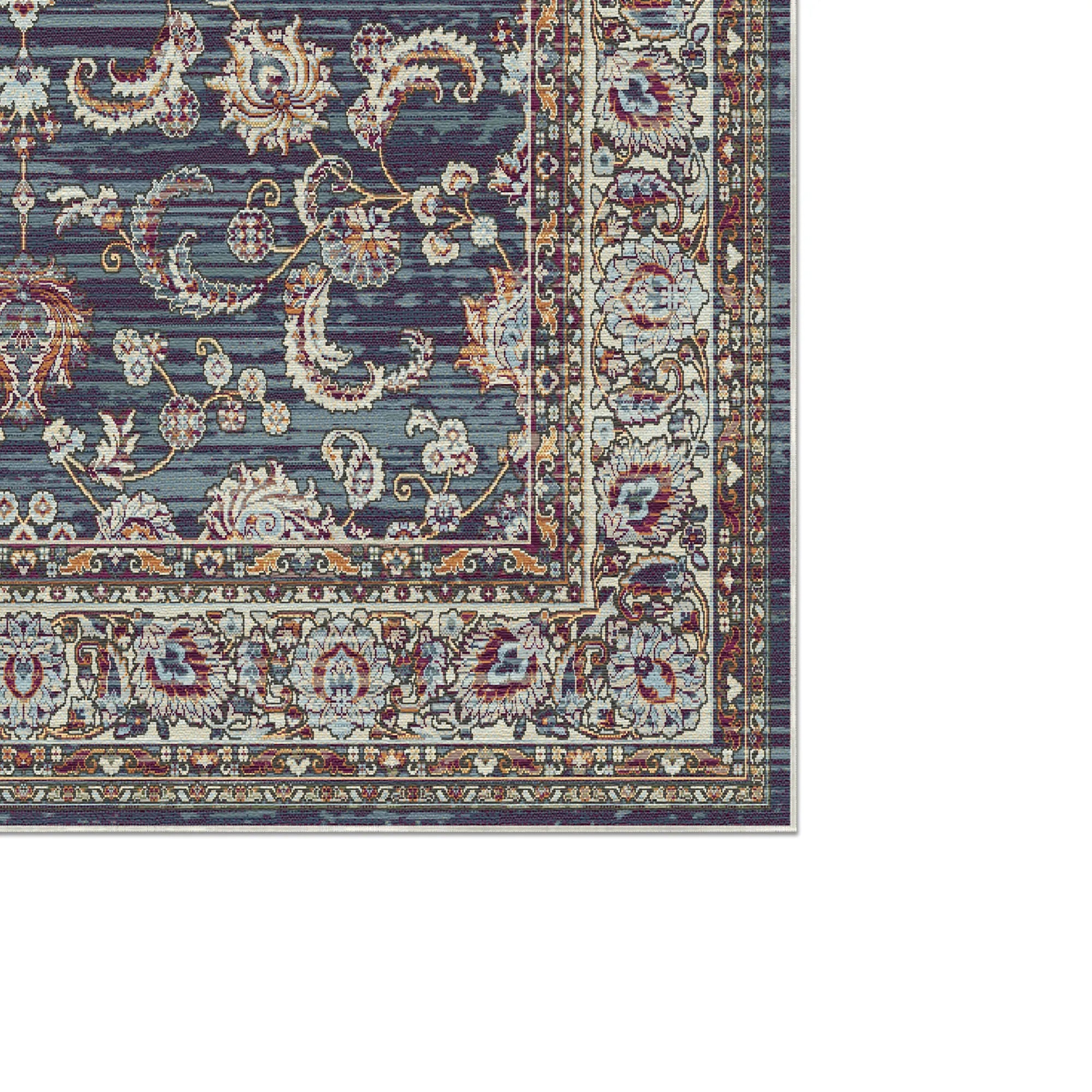 Royal Vine Indigo Floraler Teppich