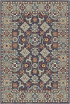 Kaspische Nacht Geometrischer Stammes-Teppich Pflaume