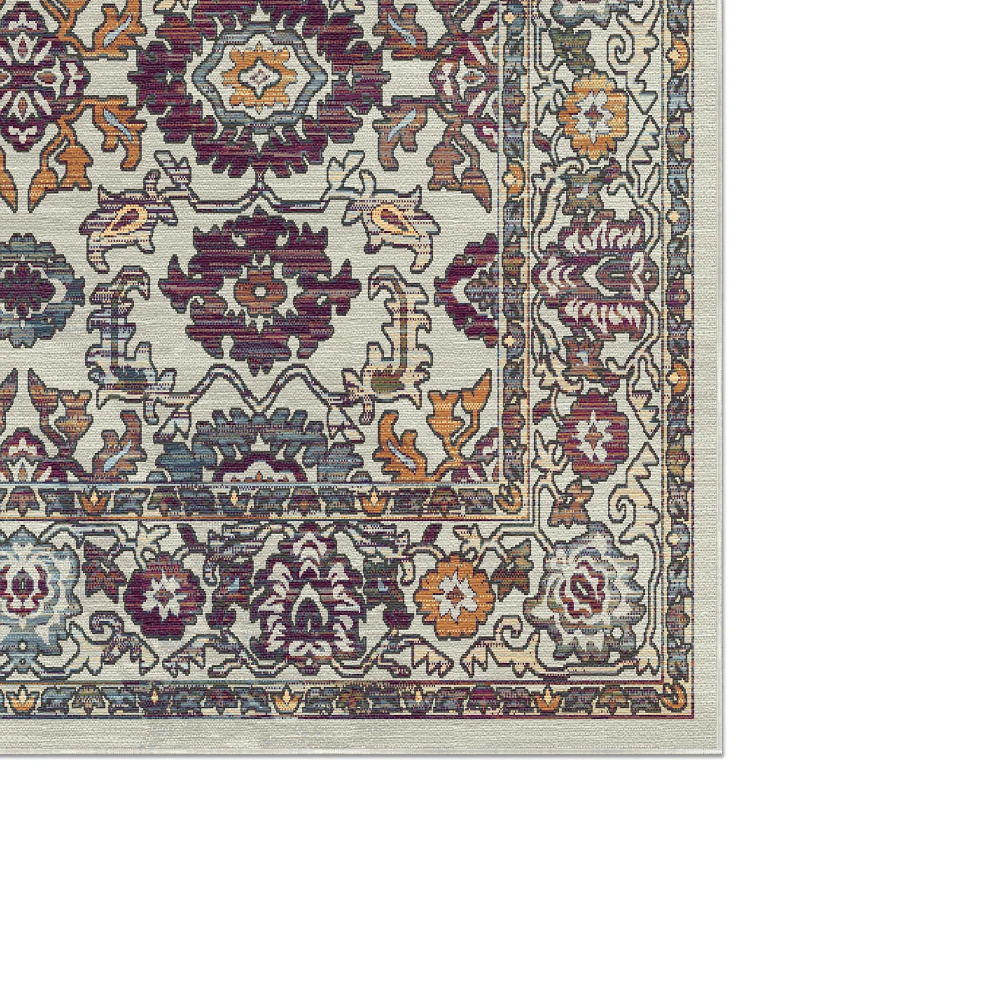 Antiker Palmetten Blumenteppich aus Knochen