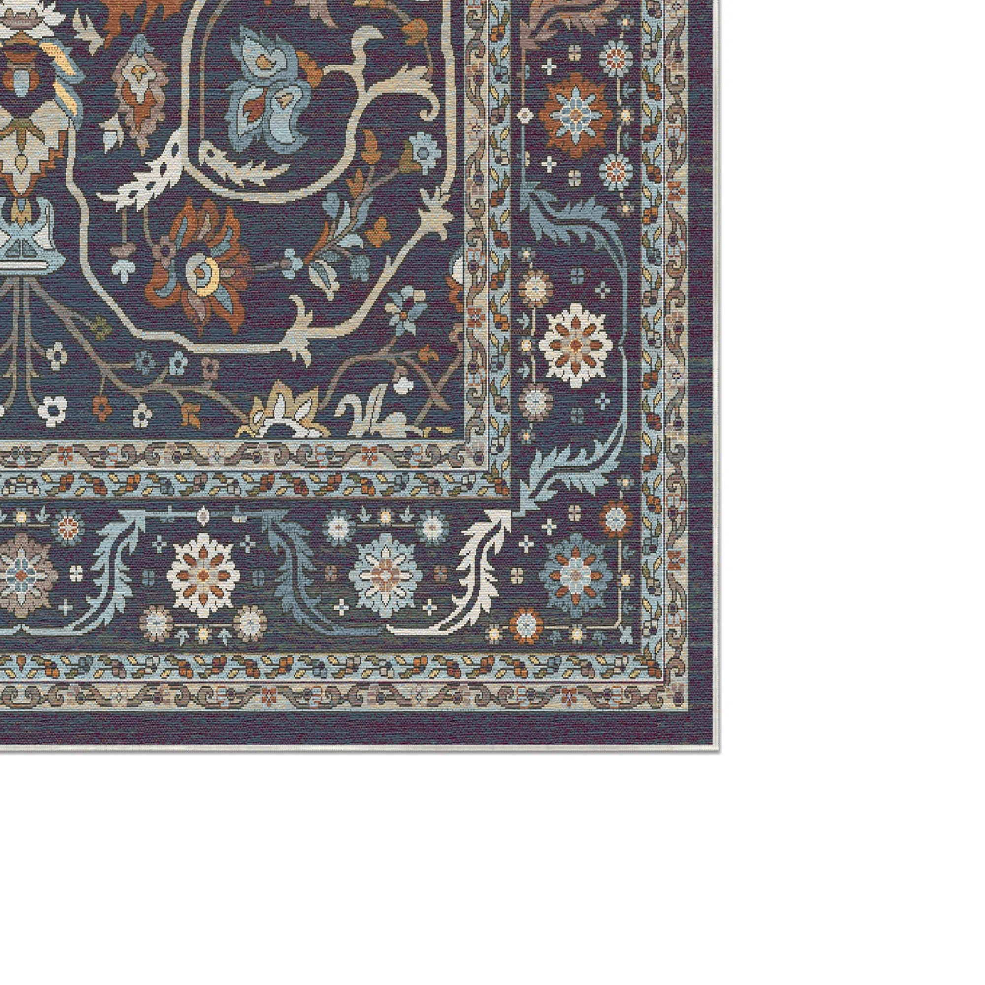 Imperial Vine Indigo Palast-Teppich