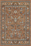 Imperial Vine Safran Palast-Teppich Orange