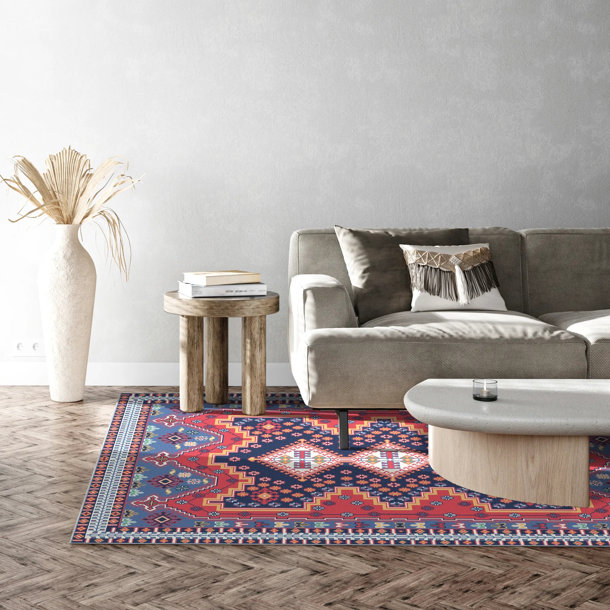 Ararat Lebhafter Geometrischer Stammes-Teppich
