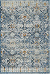 Antiker Indigo Serapi Gitter Teppich Indigo
