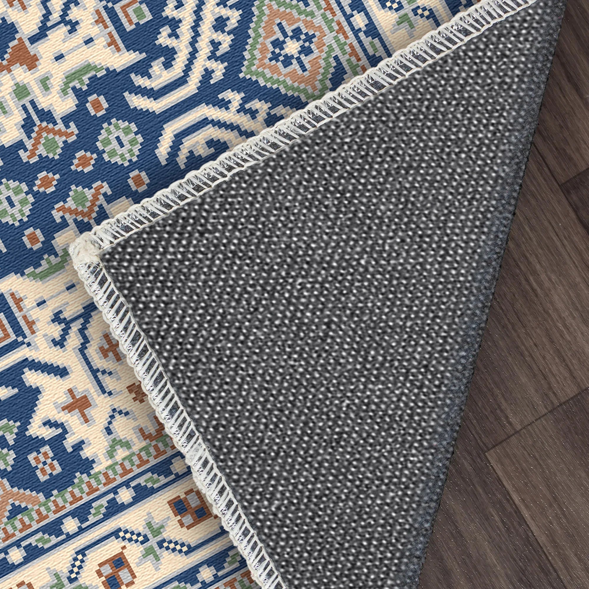 Ararat Azure Shield Geometrischer Teppich