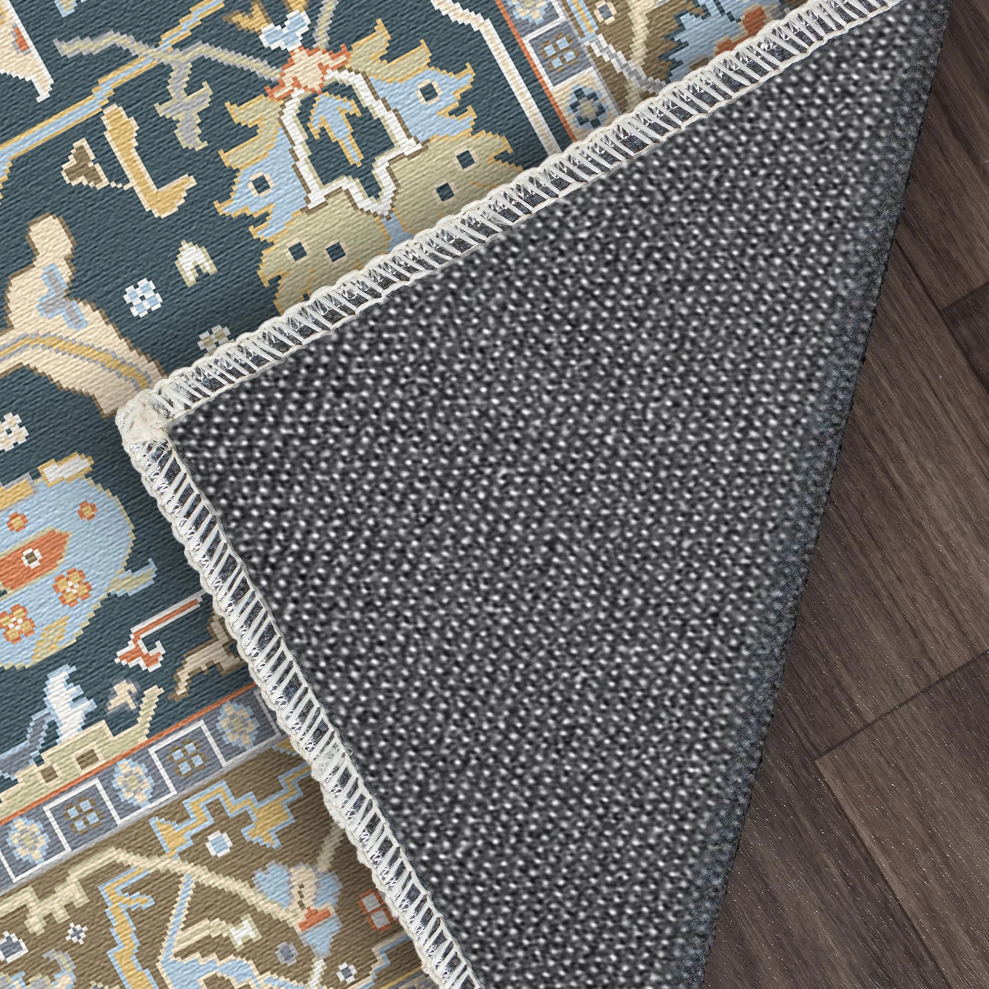 Legacy Stahl Palmette Blumenteppich