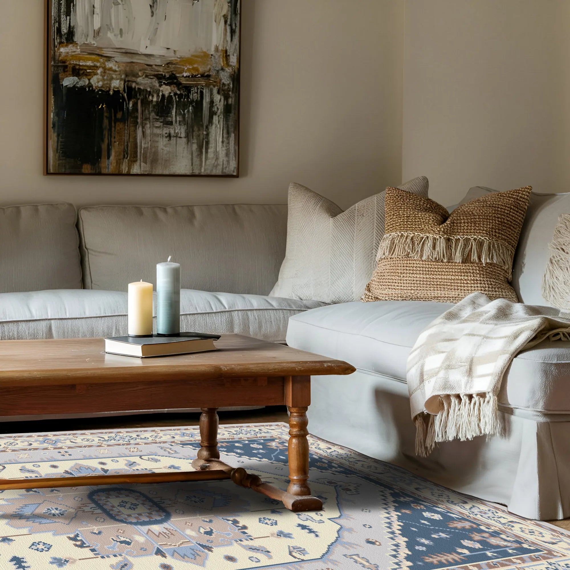 Elysian Vizon Trellis Floral Teppich