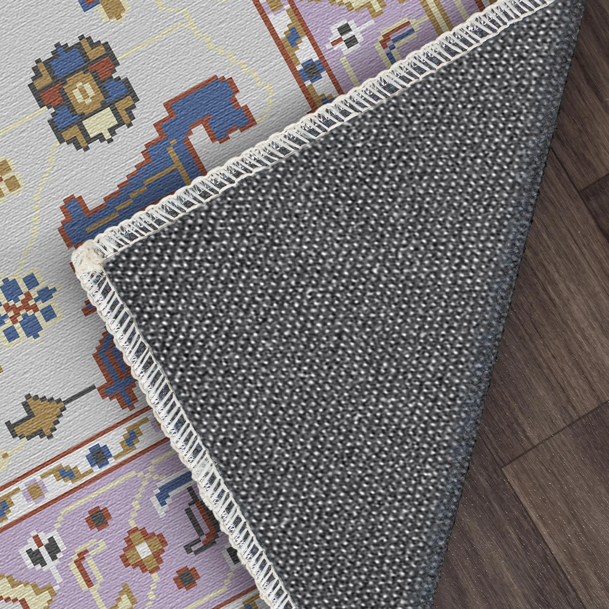 Astraea Crimson Tribal Waschbarer Teppich