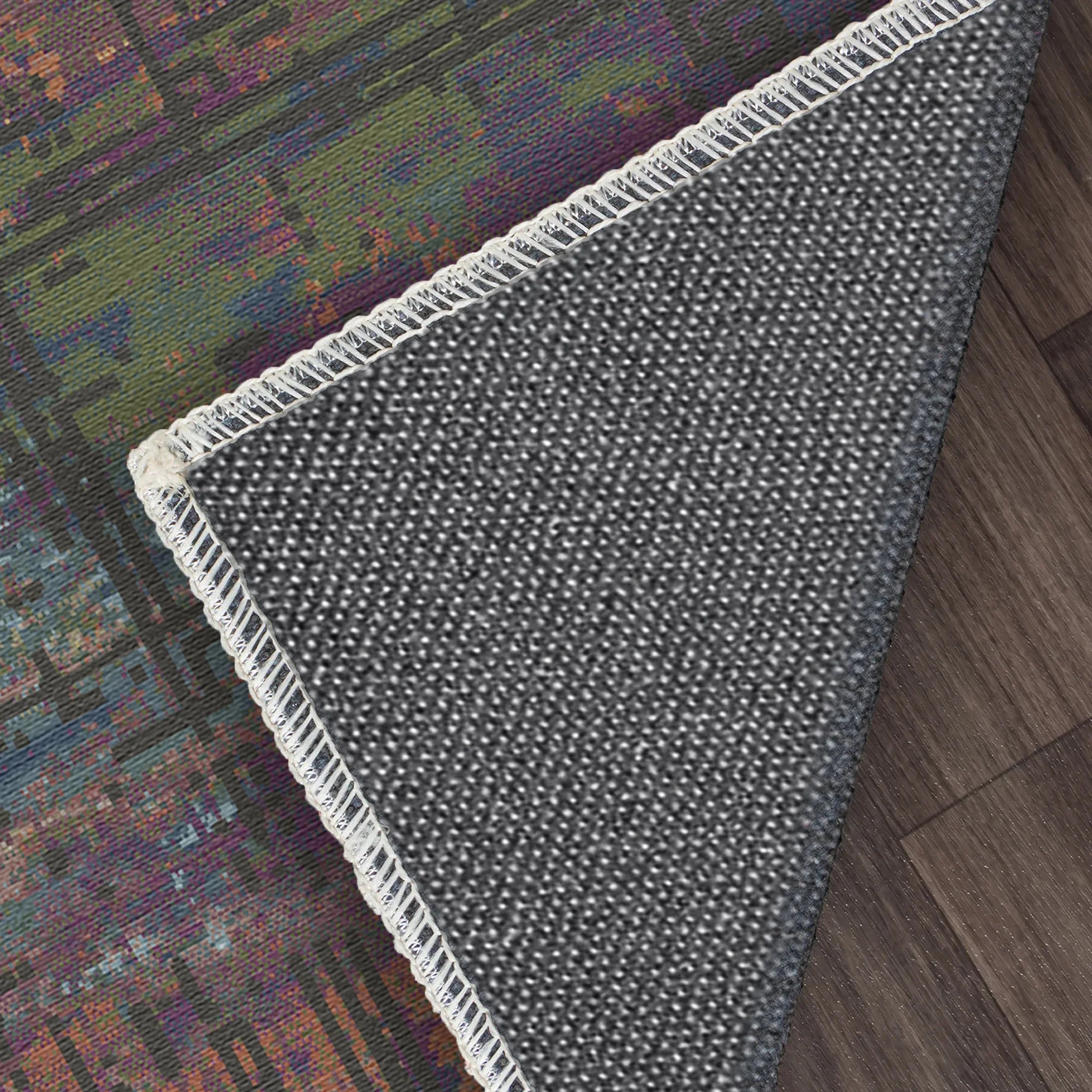 Mystic Plum Abstract Glitch Teppich