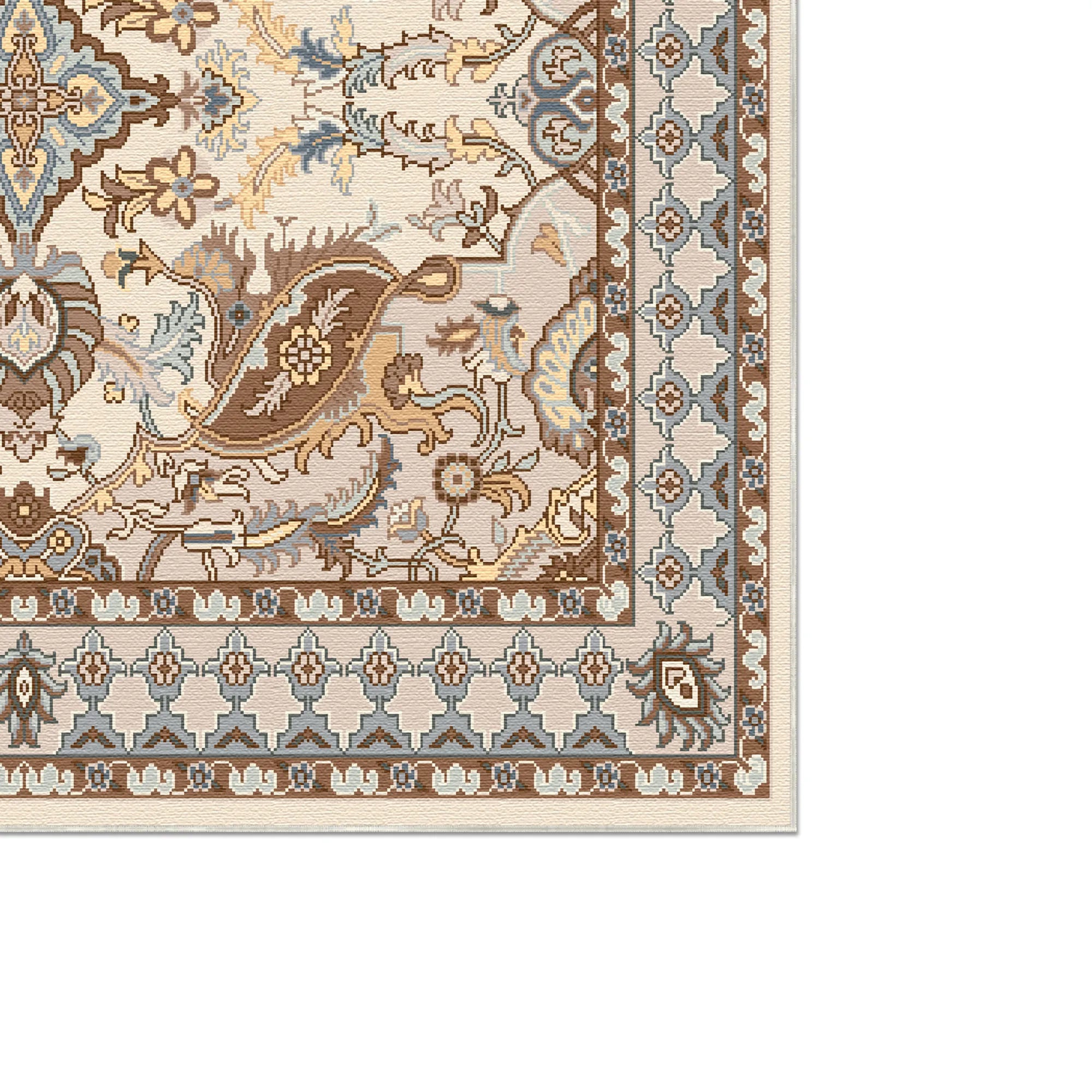 Thalia Creme Palmetten Klassischer Teppich