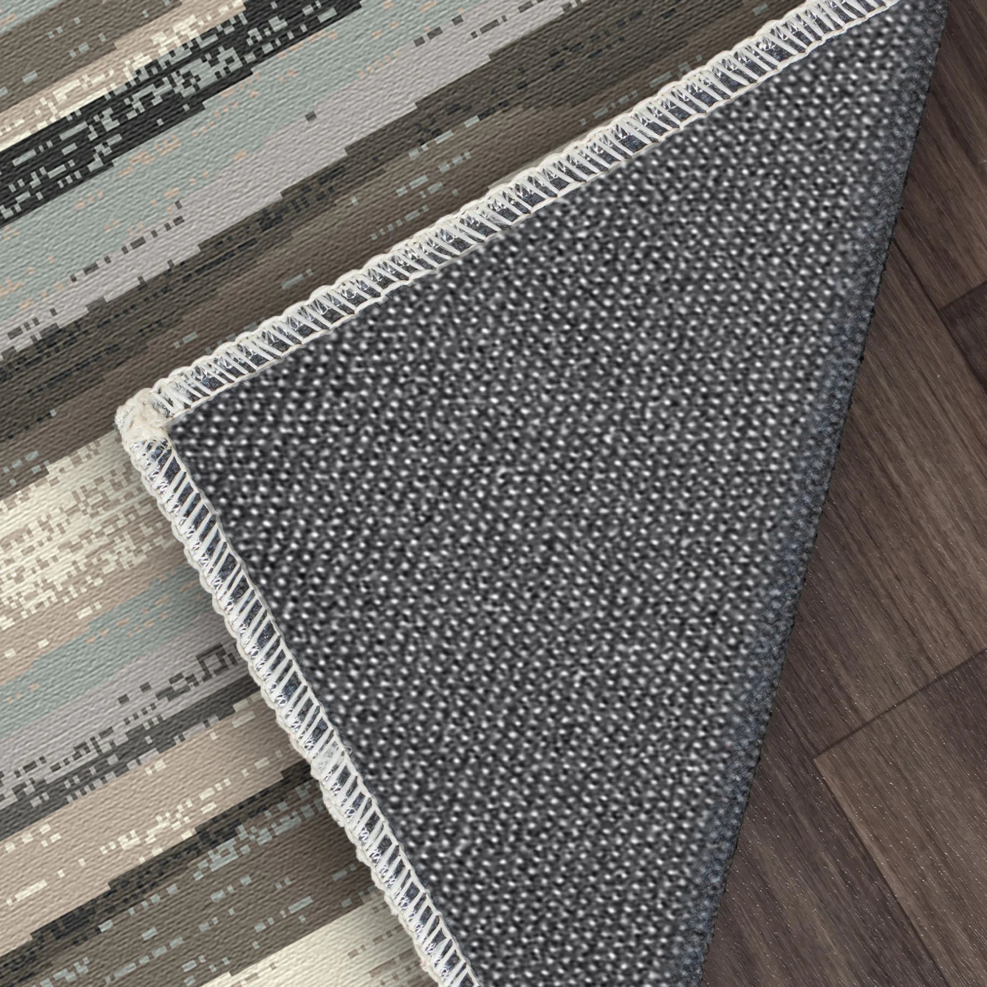 Ruhiger Abstrakter Teppich mit Küstenhorizont