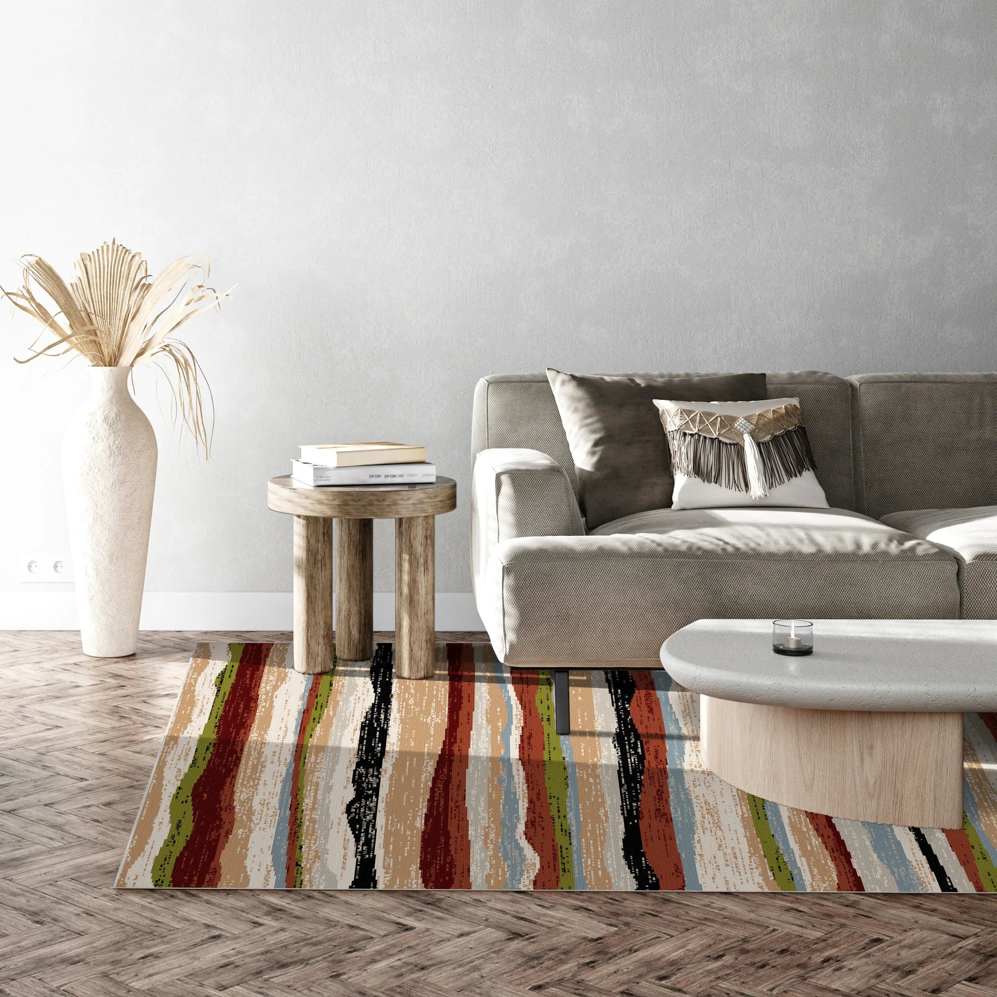 Lebendiger Rustikaler Teppich Erdhorizont