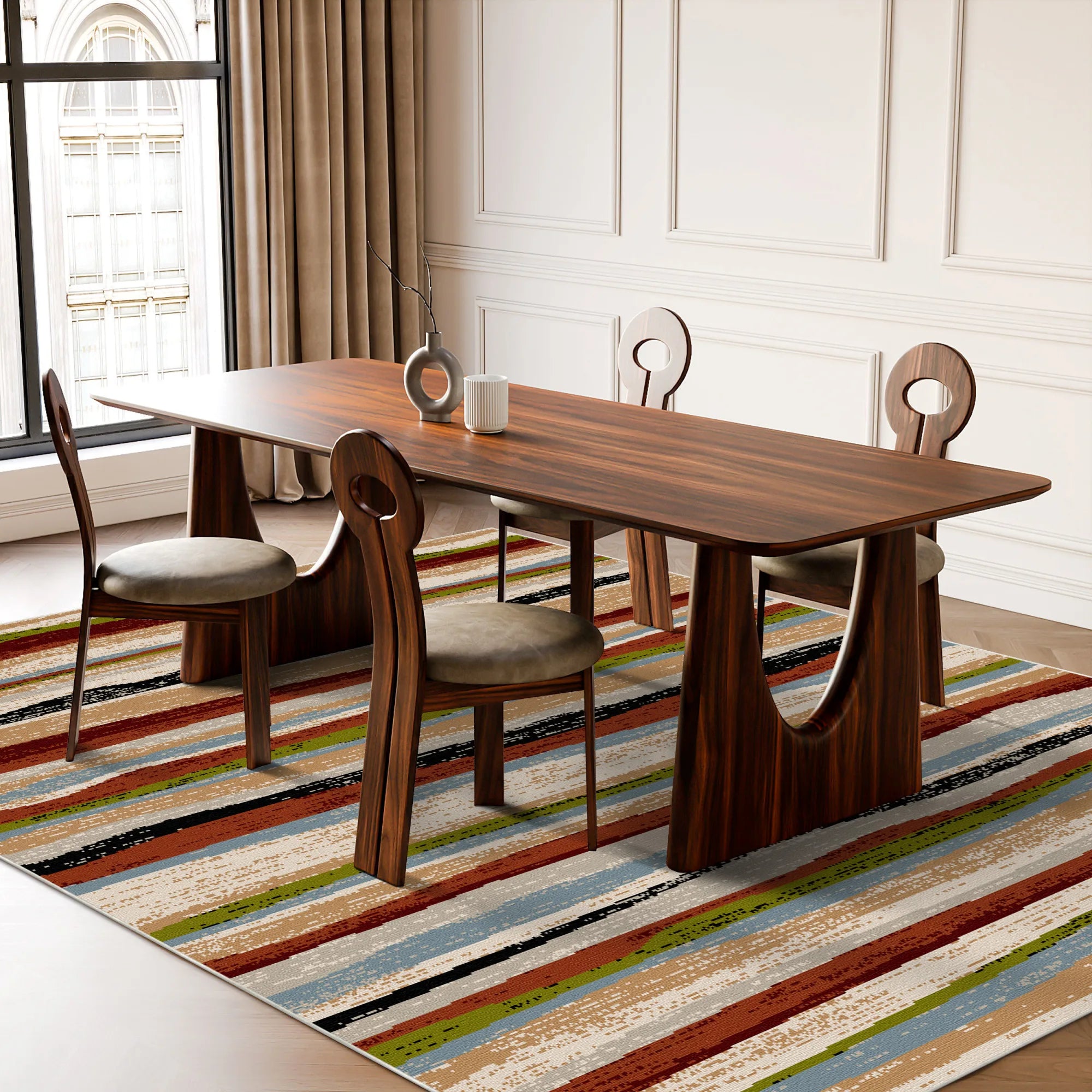 Lebendiger Rustikaler Teppich Erdhorizont