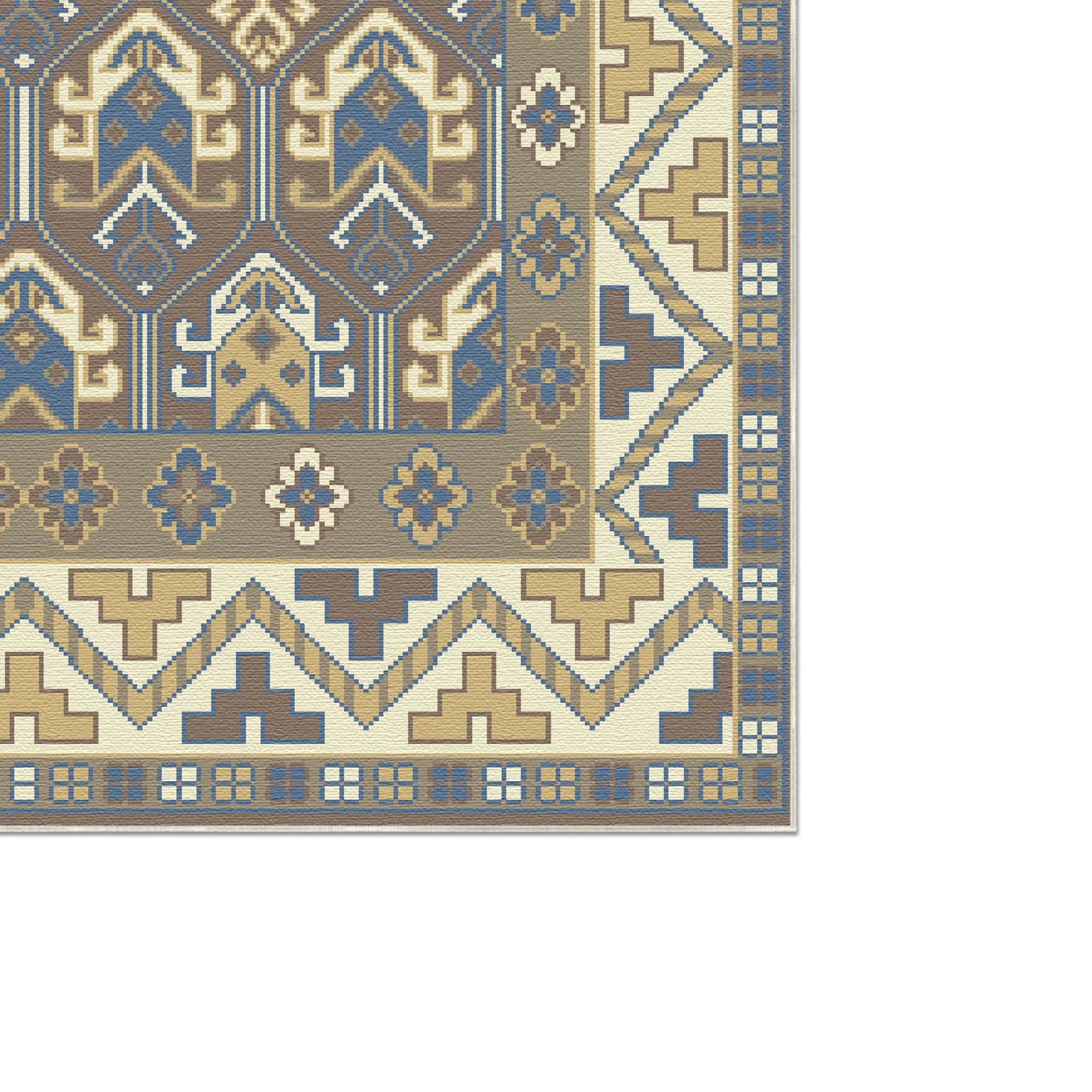 Valerius Schiefer Chevron Stammes-Teppich