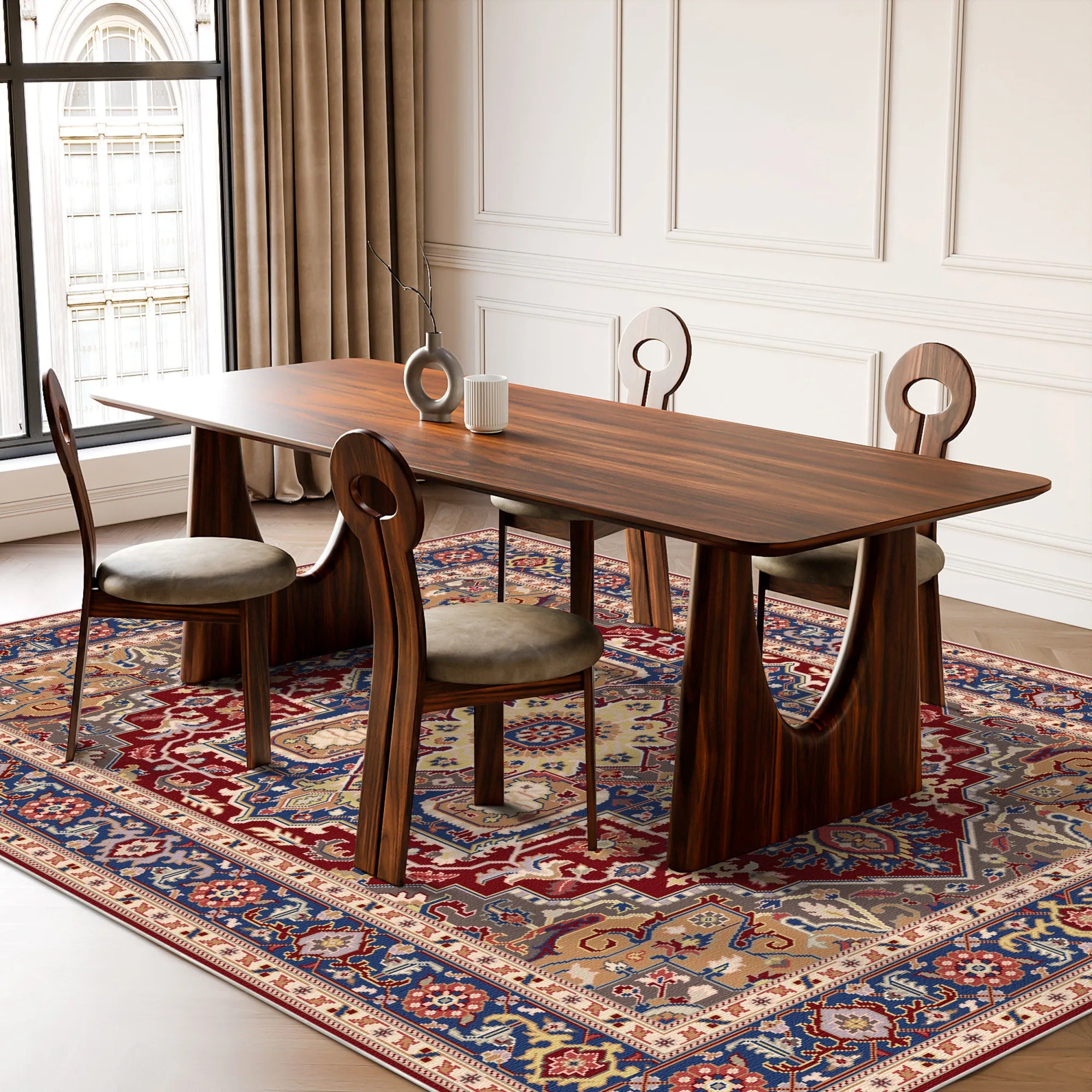 Regalis Crimson Medallion Klassischer Teppich