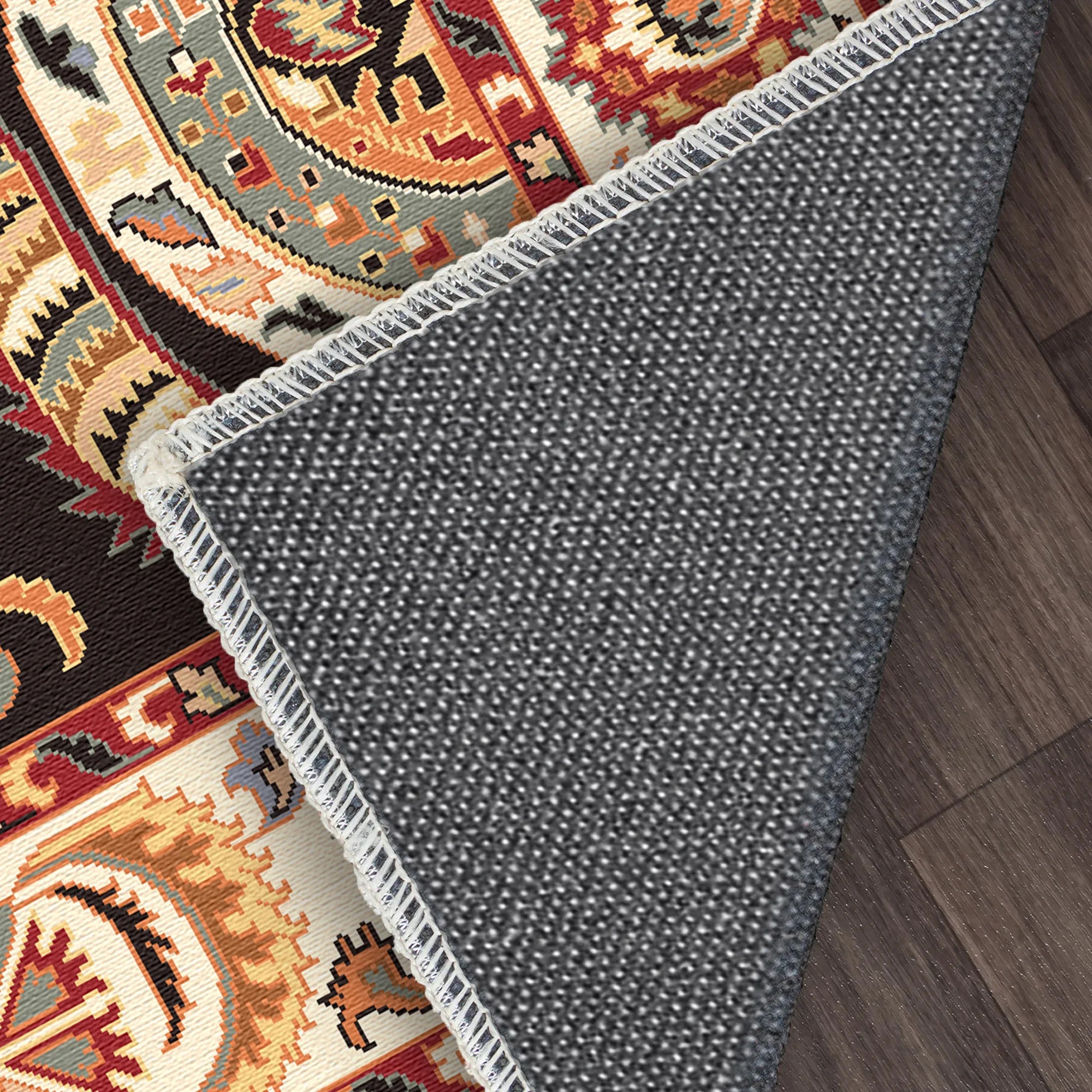 Selene Obsidian Totem Waschbarer Teppich