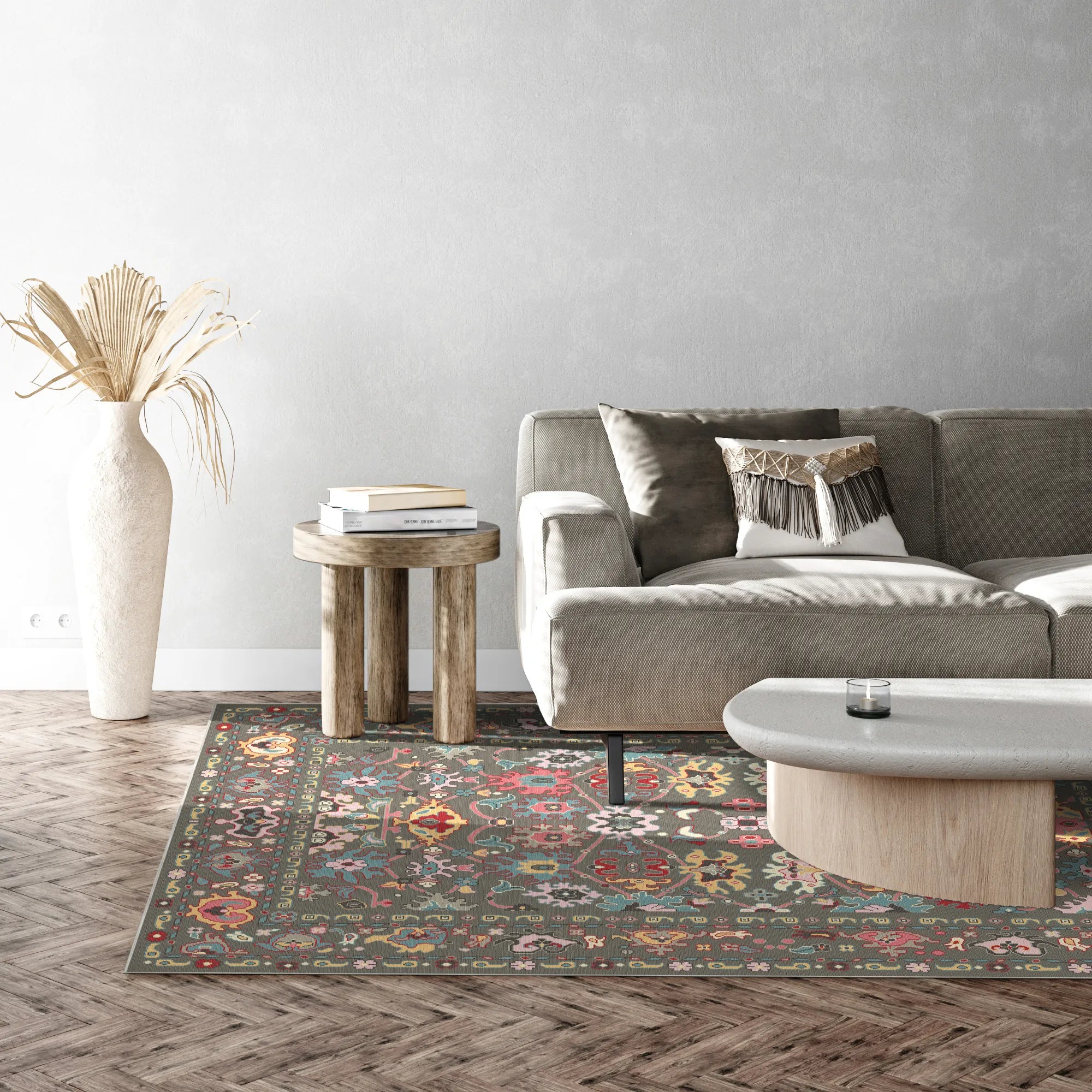 Zora Olive Fusion Stammes-Teppich