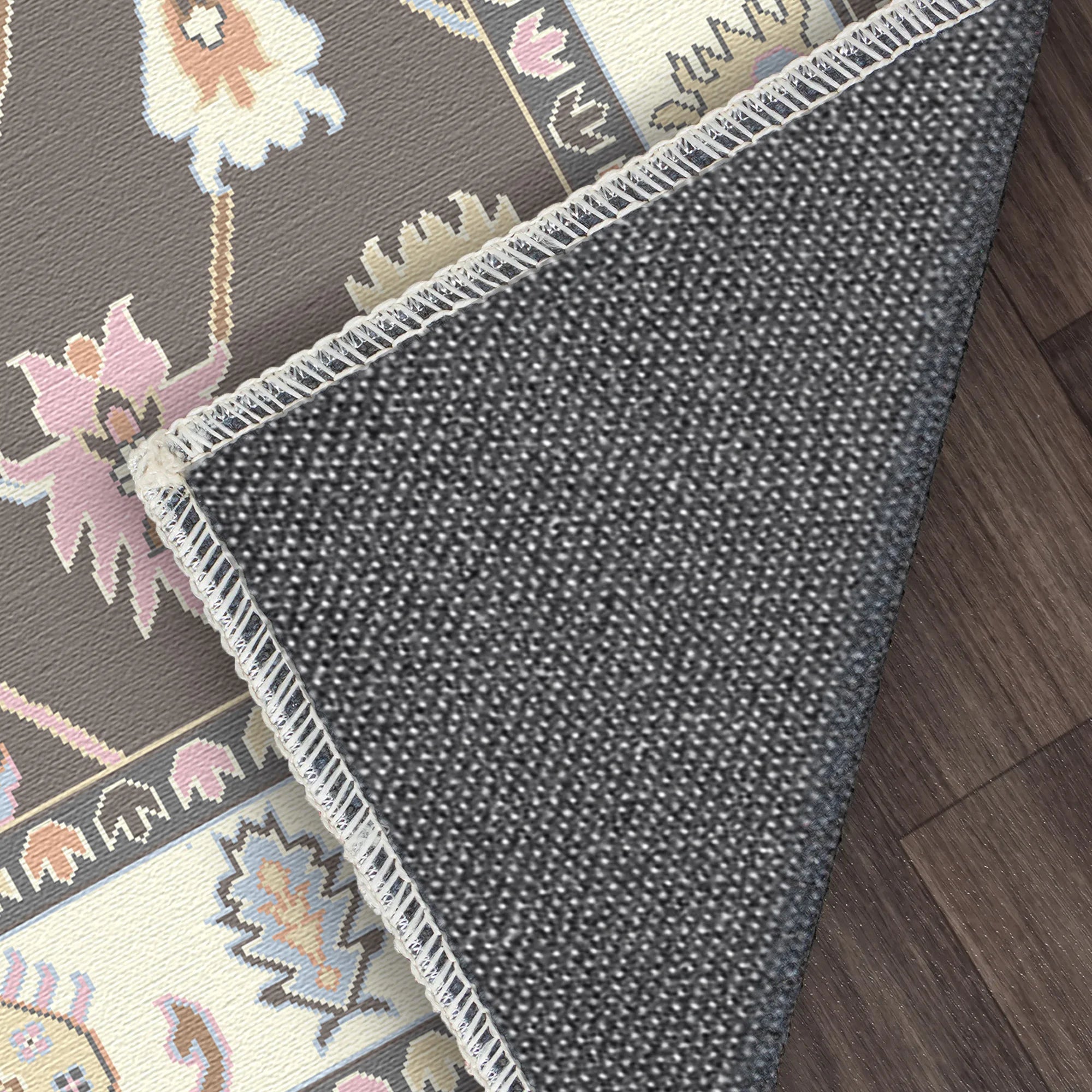 Vera Blush Gitterblumen Teppich