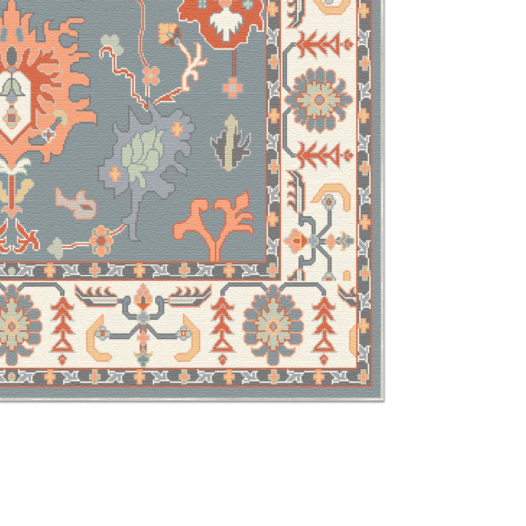 Kora Ocean Mirage Stammes Teppich