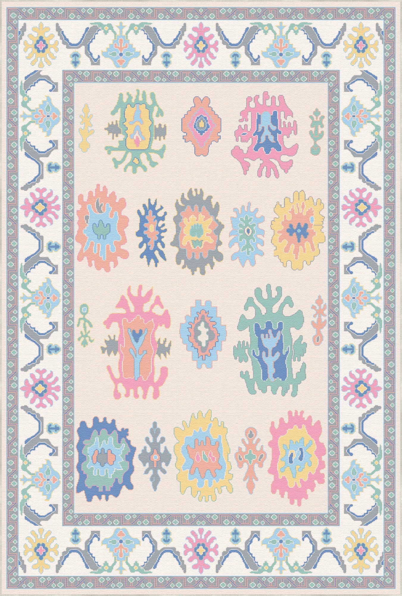 Lumina Candy Pastel Tribal Teppich