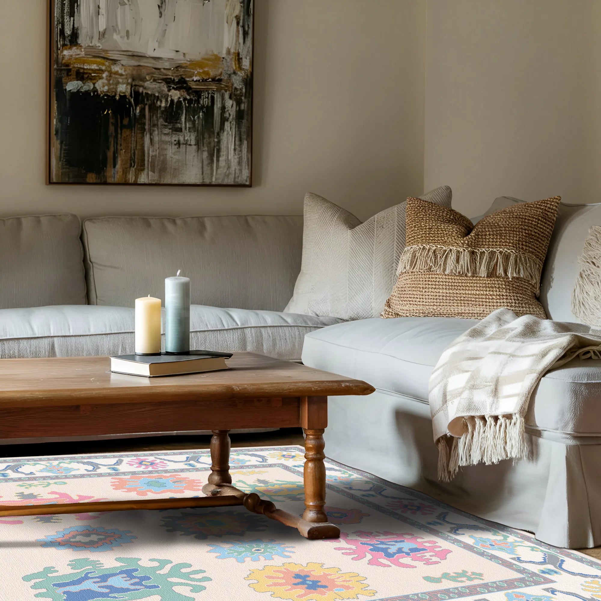 Lumina Candy Pastel Tribal Teppich