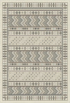 Waschbarer Teppich mit Geometrischem Wüstenrhythmus Beige