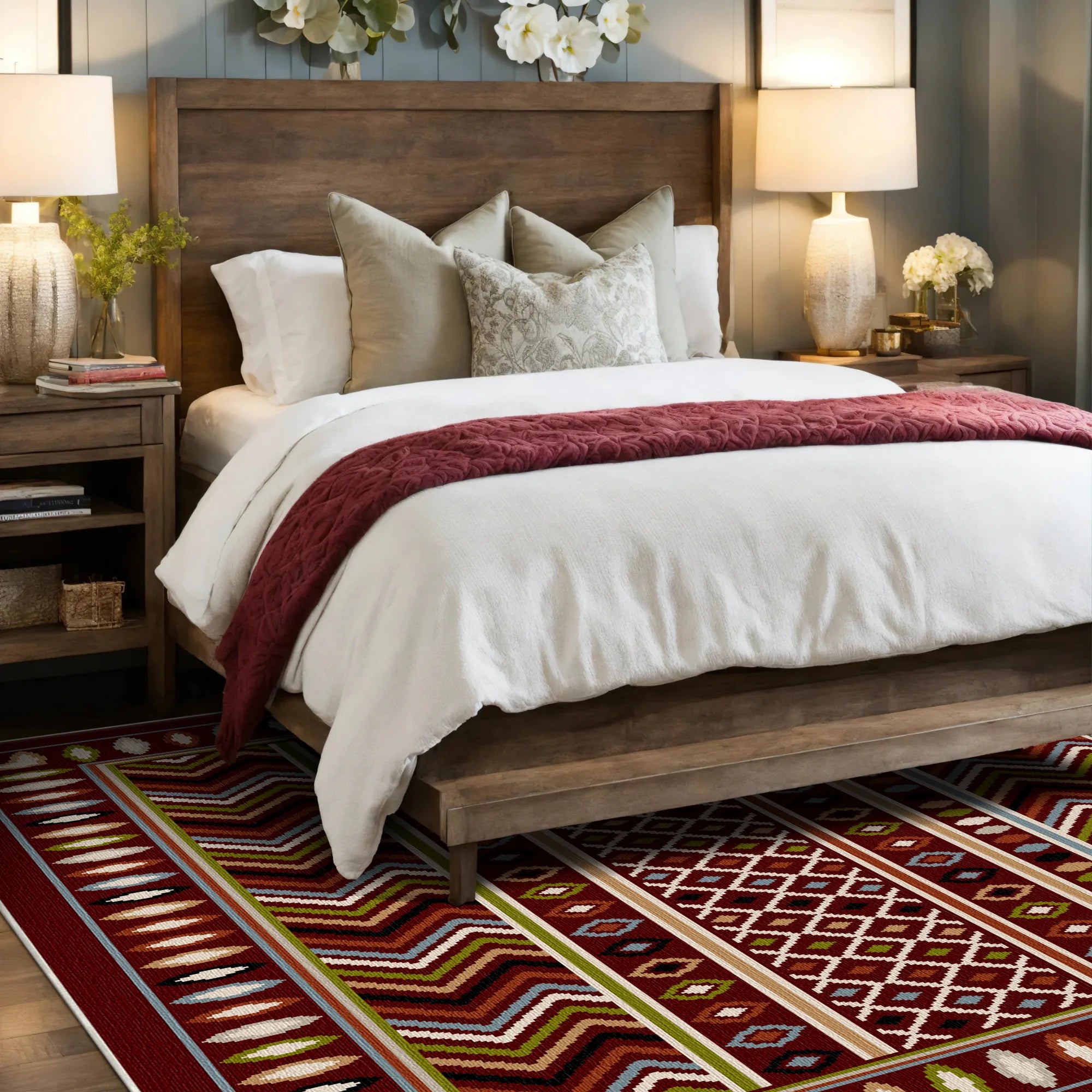 Waschbarer Teppich Canyon Clay Geometric