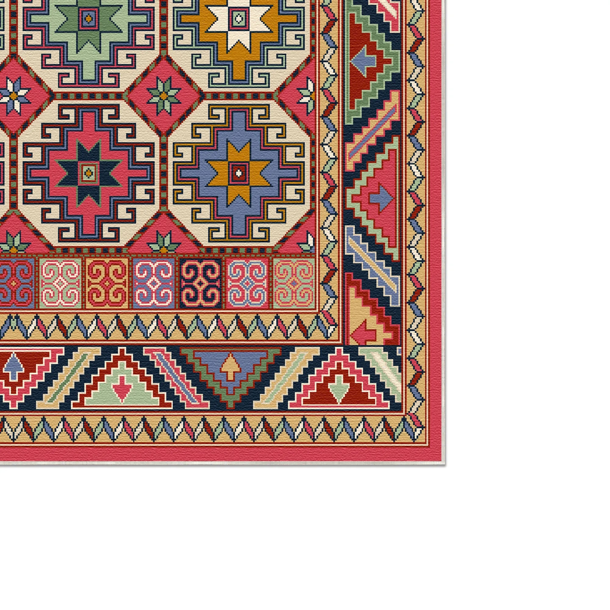 Nova Rose Mosaik Geometrischer Teppich