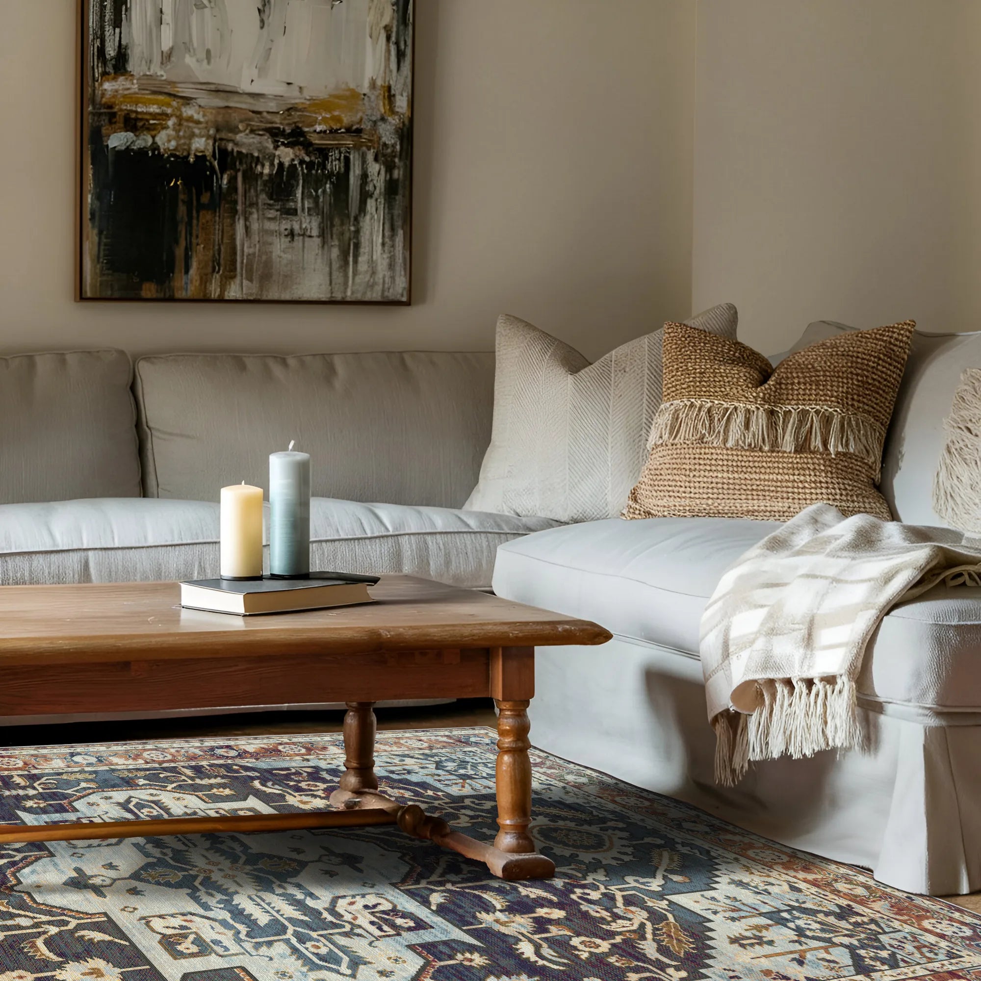 Nox Indigo Sovereign Medallion Teppich