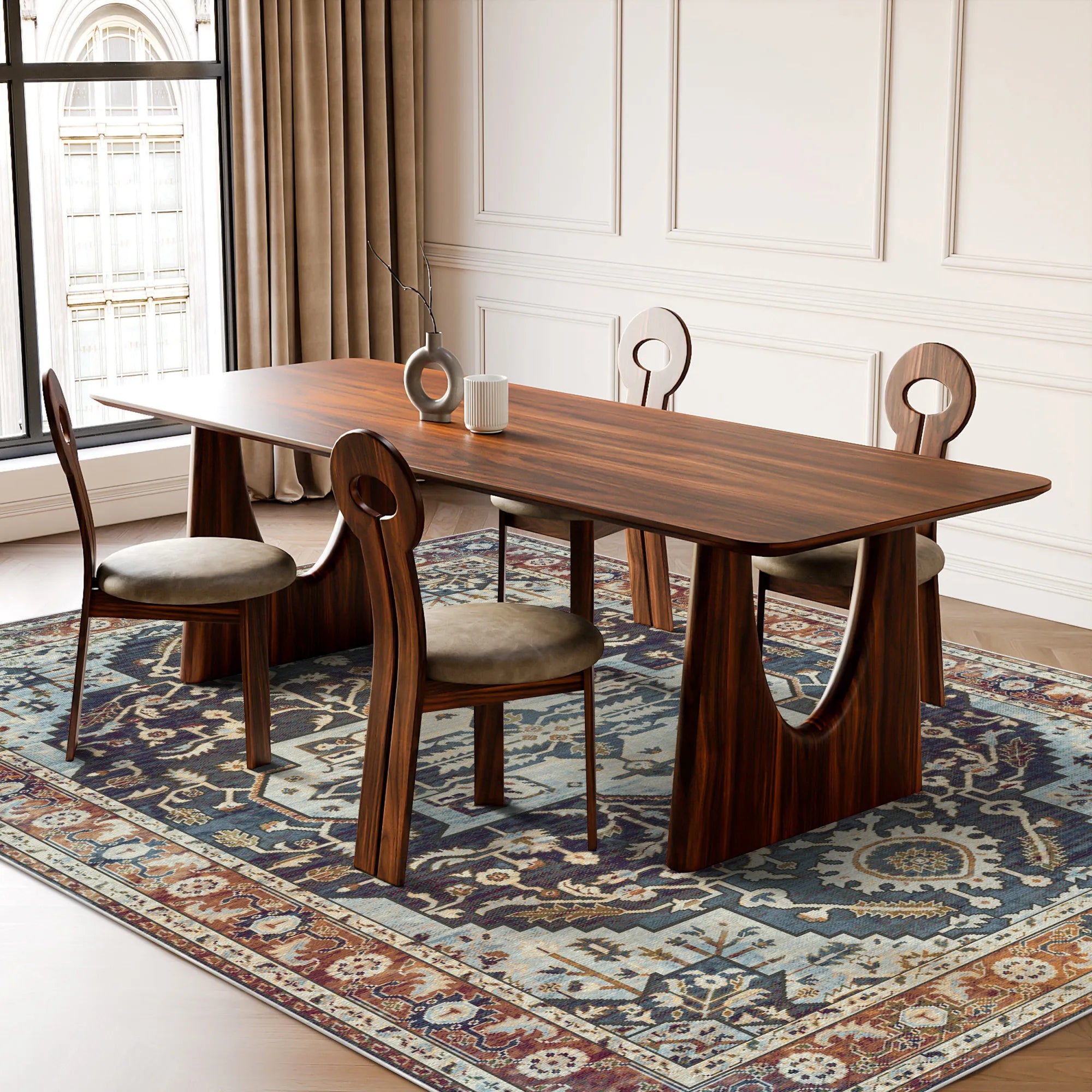 Nox Indigo Sovereign Medallion Teppich