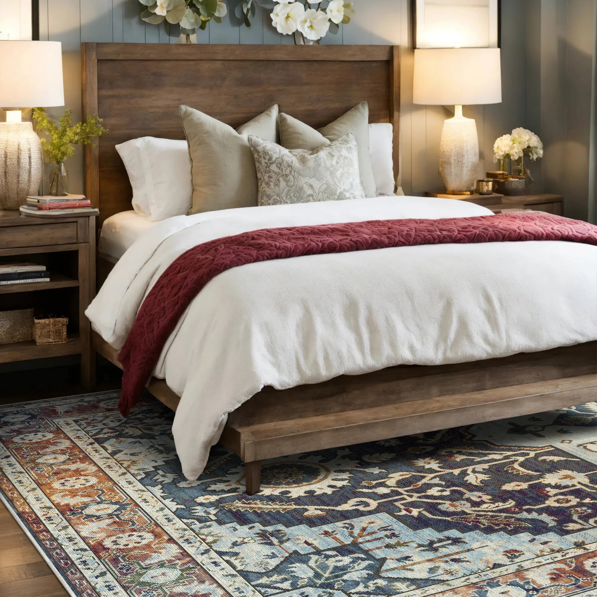 Nox Indigo Sovereign Medallion Teppich