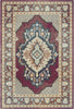 Vala Plum Diamond Medallion Teppich 