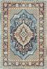 Zephyr Azure Diamond Medallion Teppich 