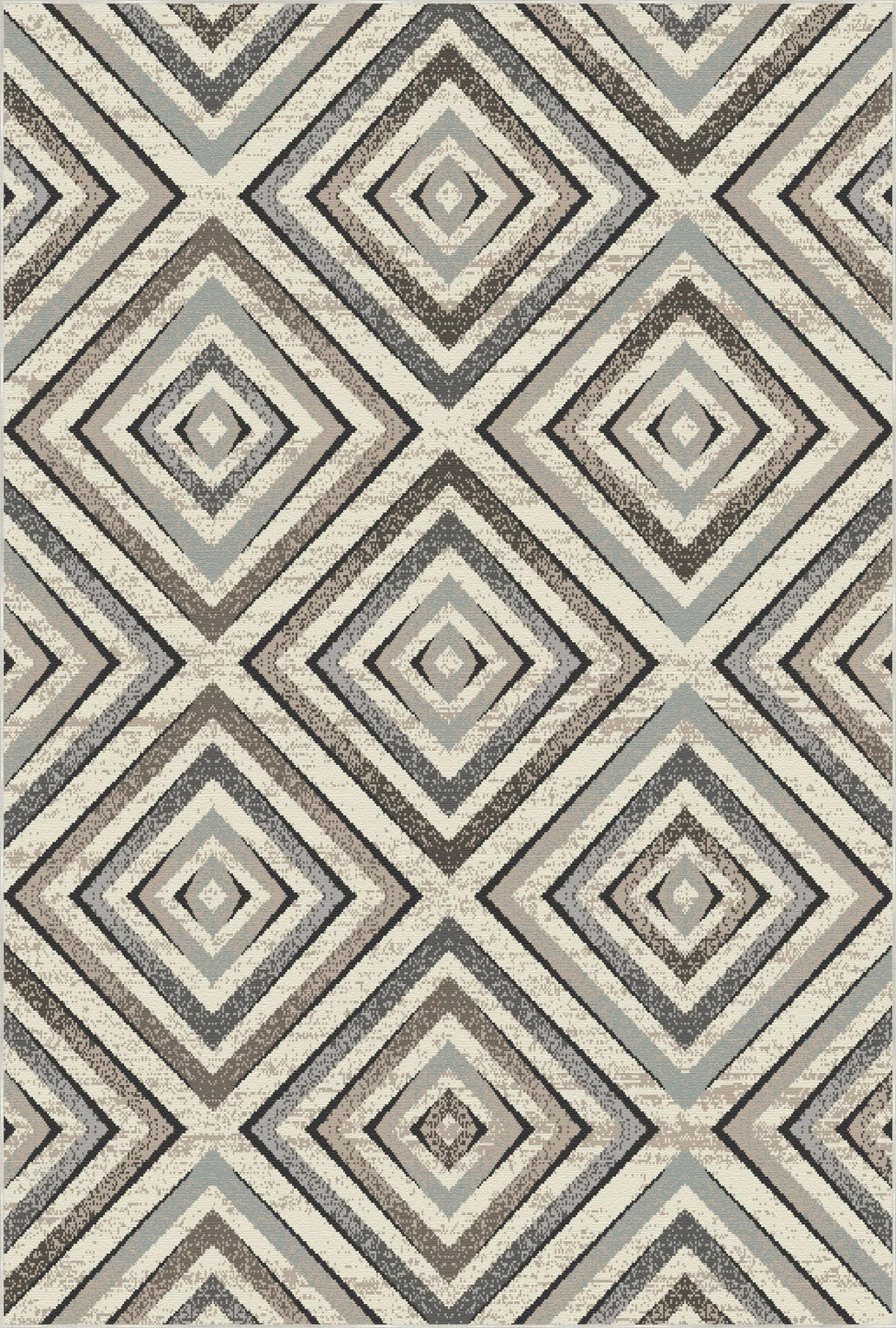 Waschbarer Teppich Nordic Prism Geometric