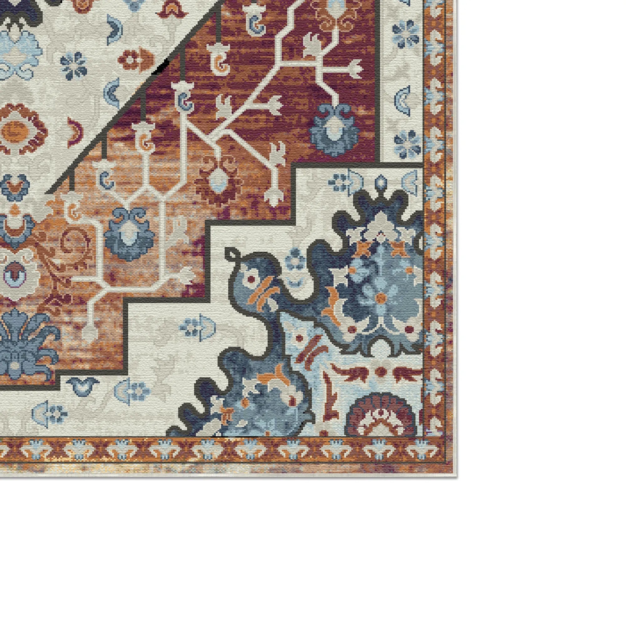 Rowan Rost Emblem Medaillon Teppich