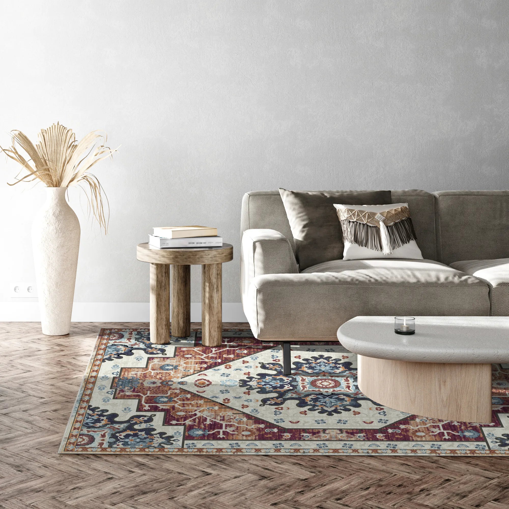 Rowan Rost Emblem Medaillon Teppich