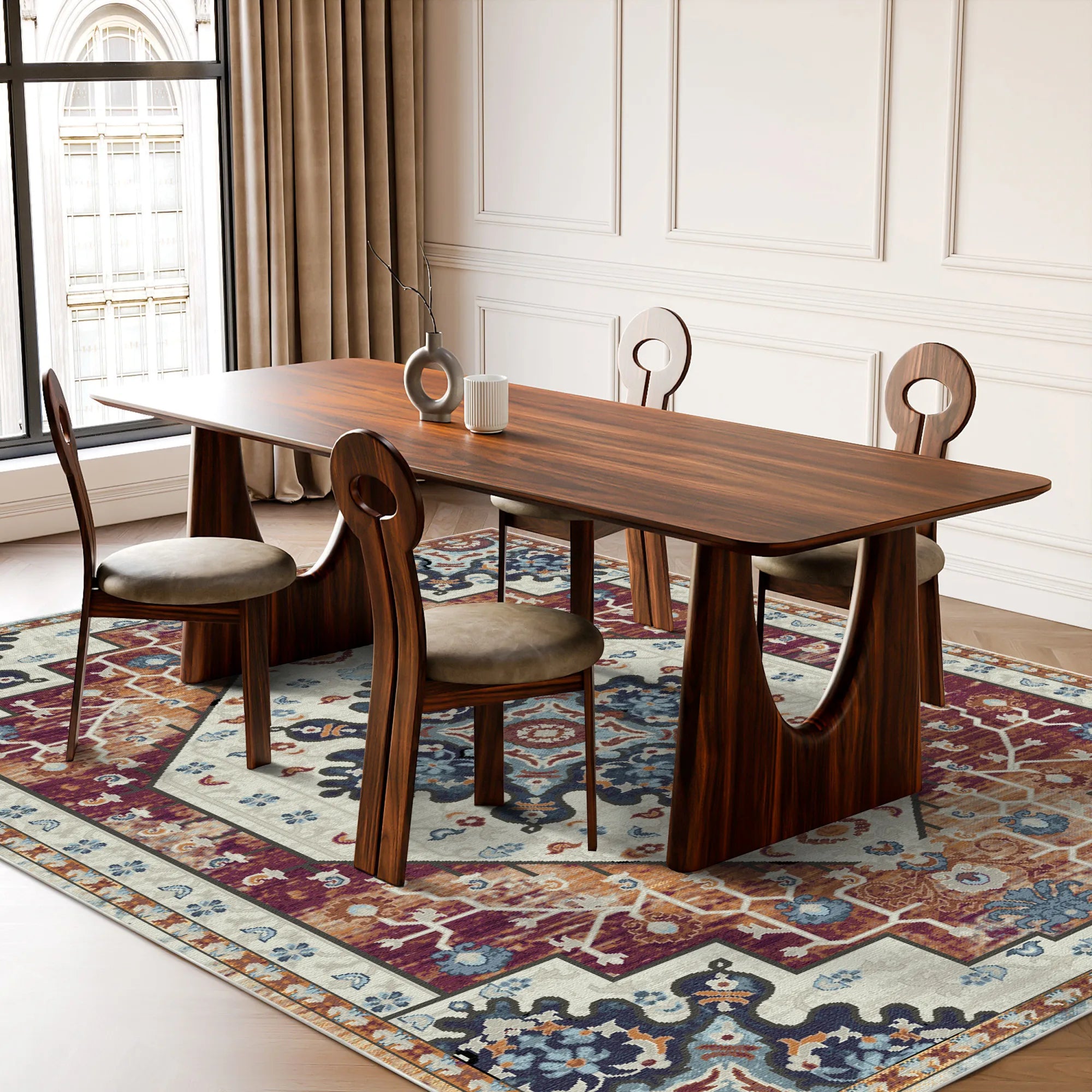 Rowan Rost Emblem Medaillon Teppich