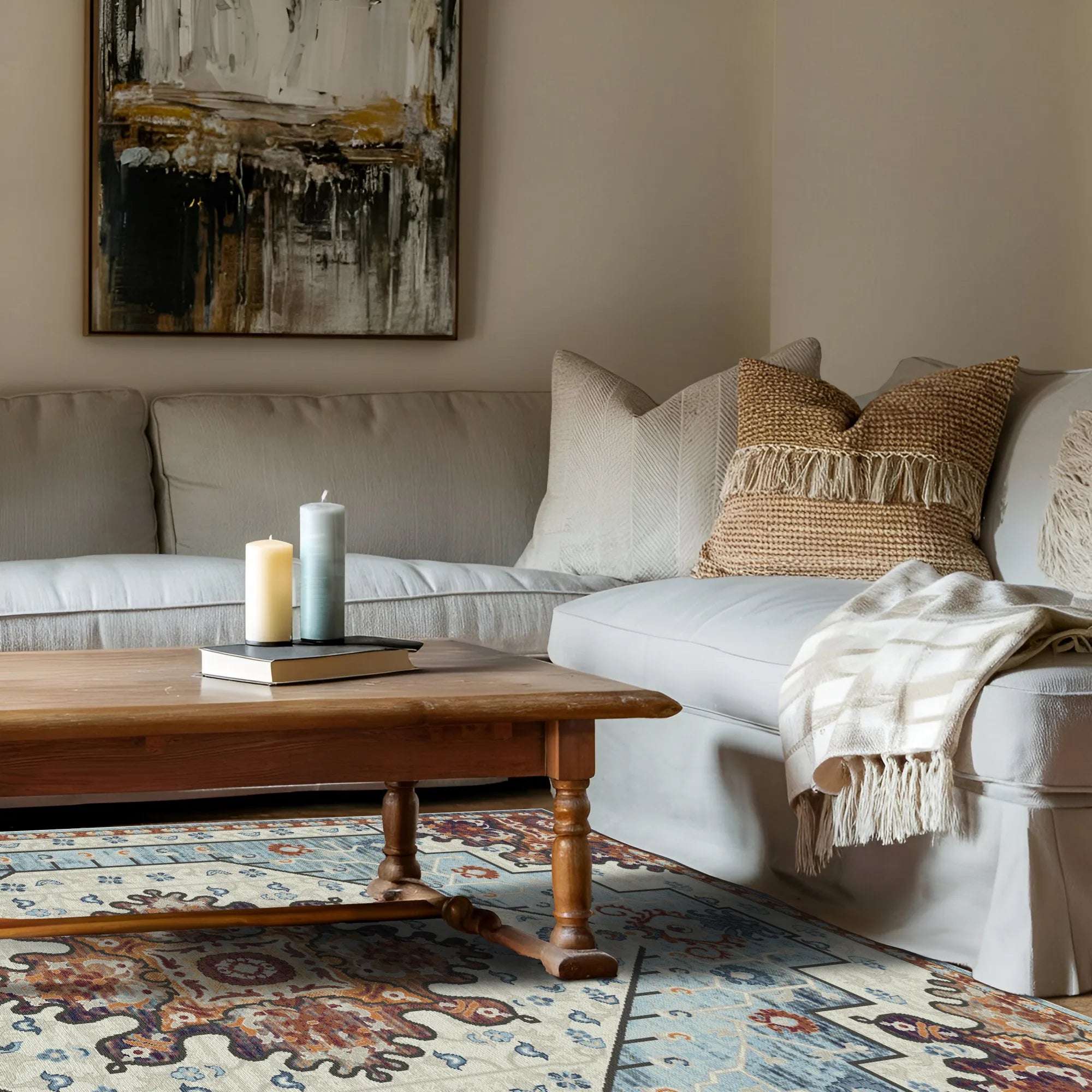 Alden Sky Emblem Medaillon Teppich