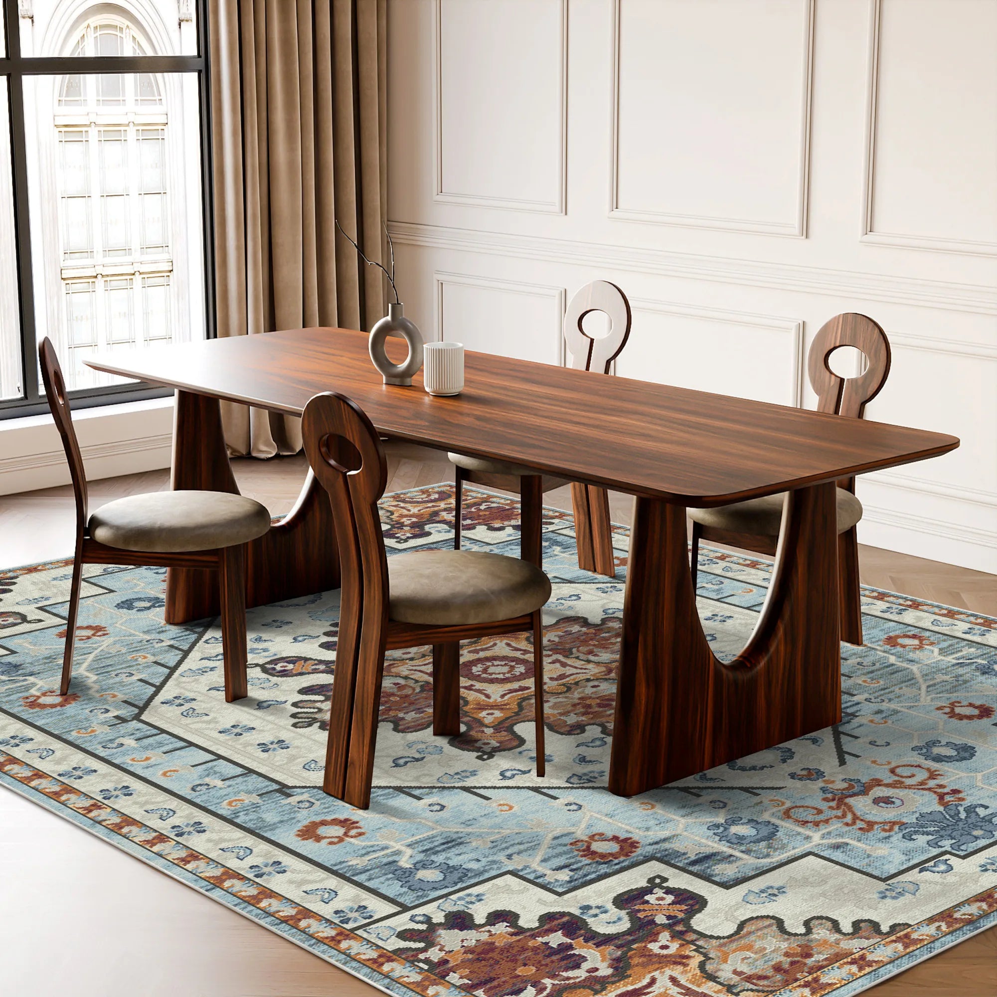 Alden Sky Emblem Medaillon Teppich