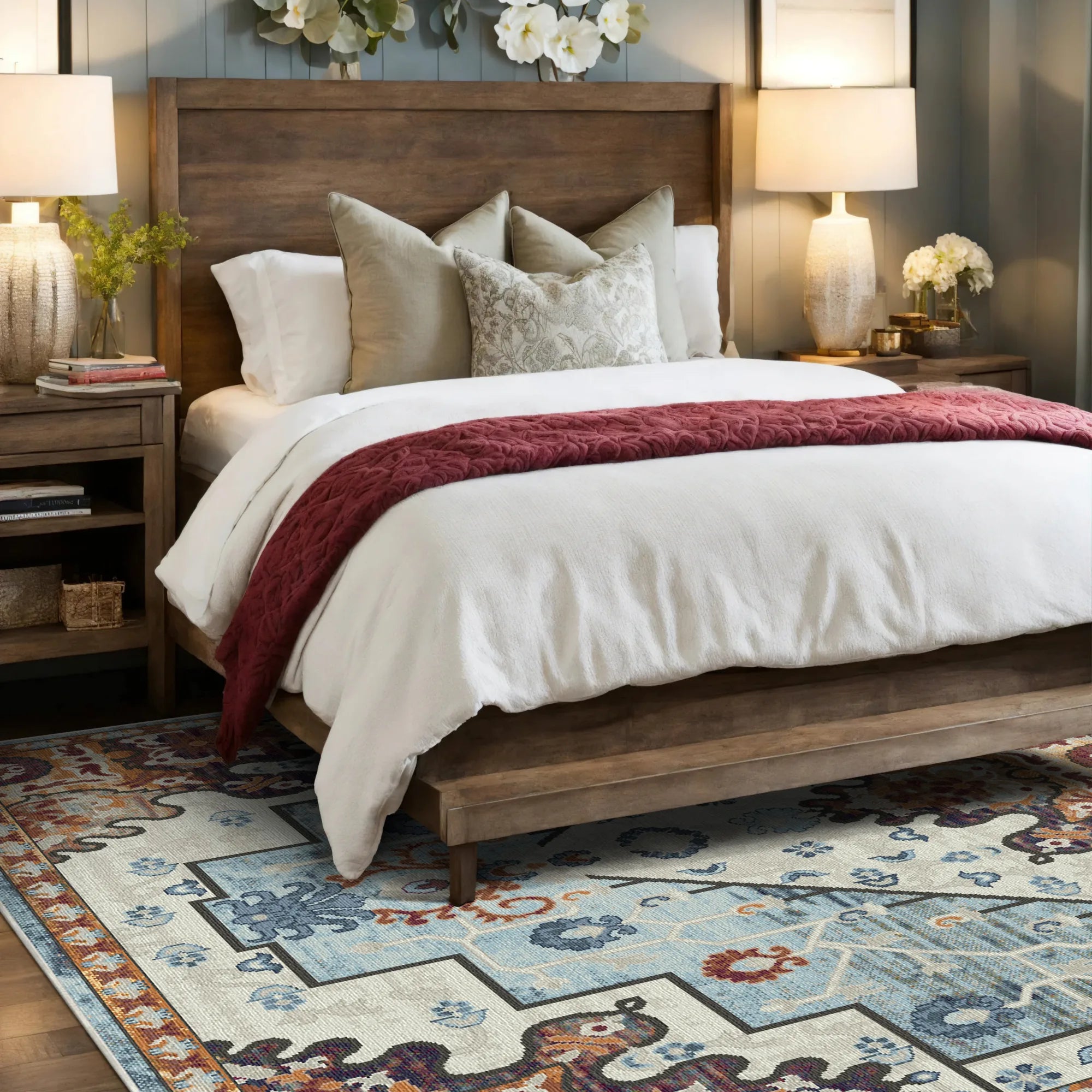 Alden Sky Emblem Medaillon Teppich