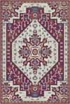 Cleo Pflaume Emblem Medaillon Teppich Pflaume