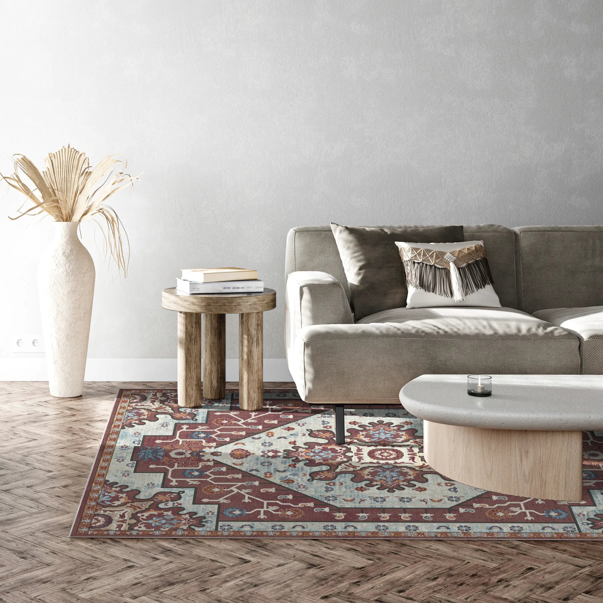 Freya Brick Emblem Medaillon Teppich