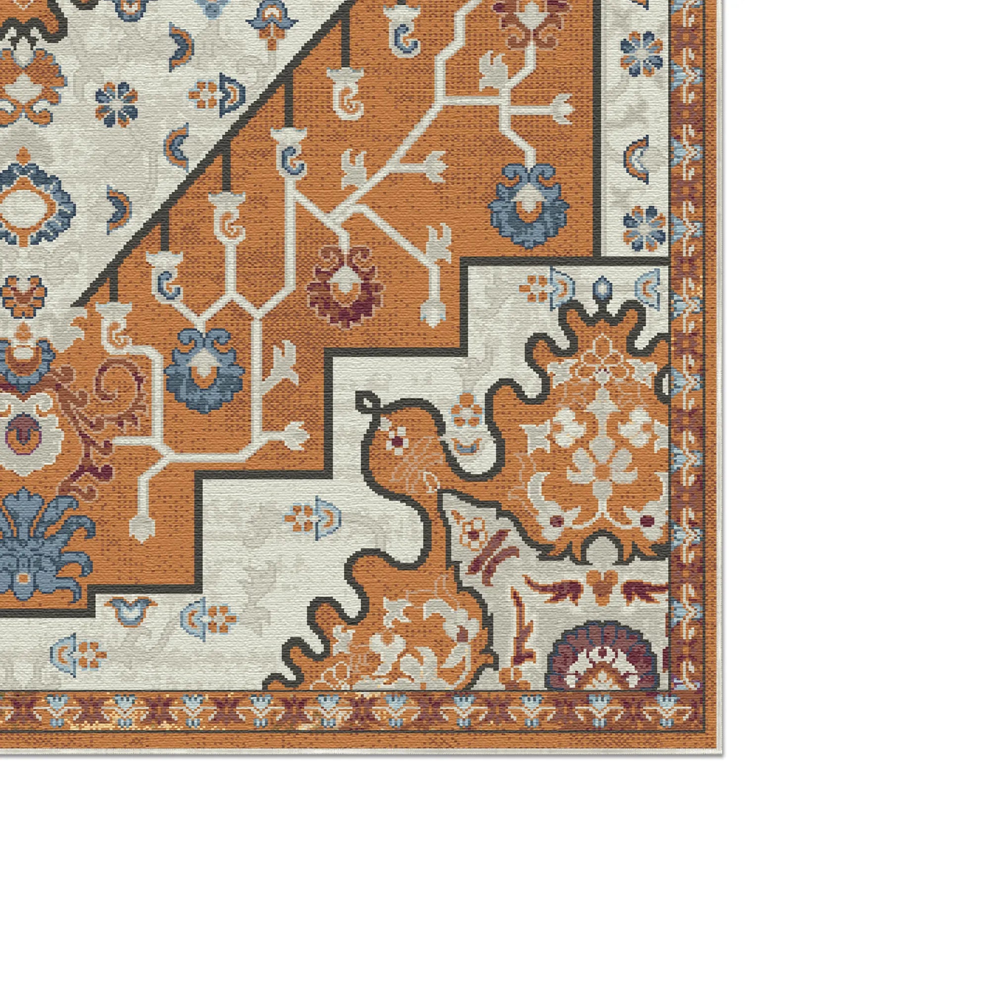 Aurelia Bernstein Emblem Medaillon Teppich