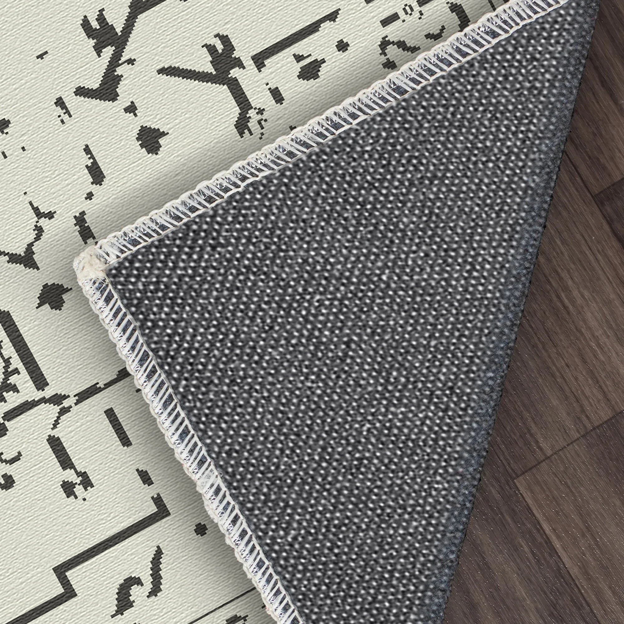 Onyx Cream Emblem Medaillon Teppich