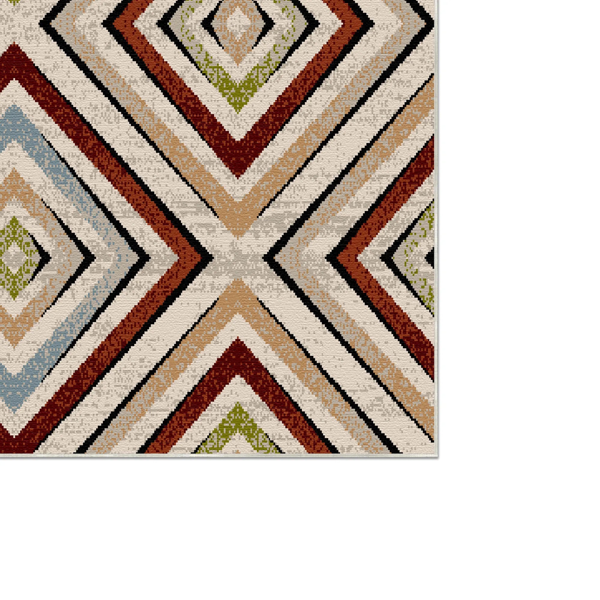 Sierra Prism Geometrischer Waschbarer Teppich