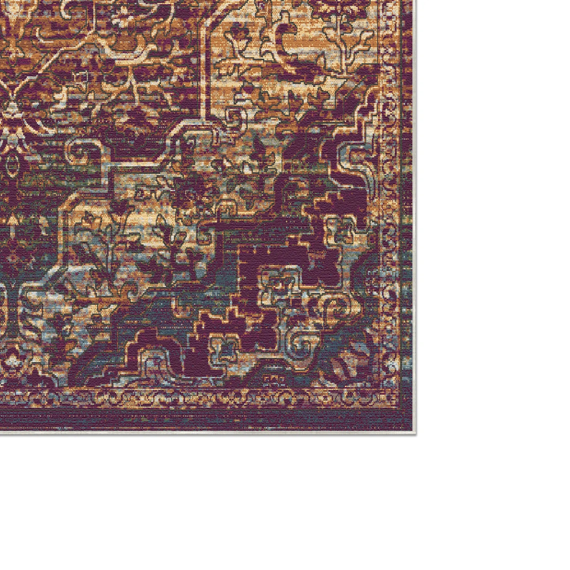 Lyra Plum Mirage Medaillon Teppich