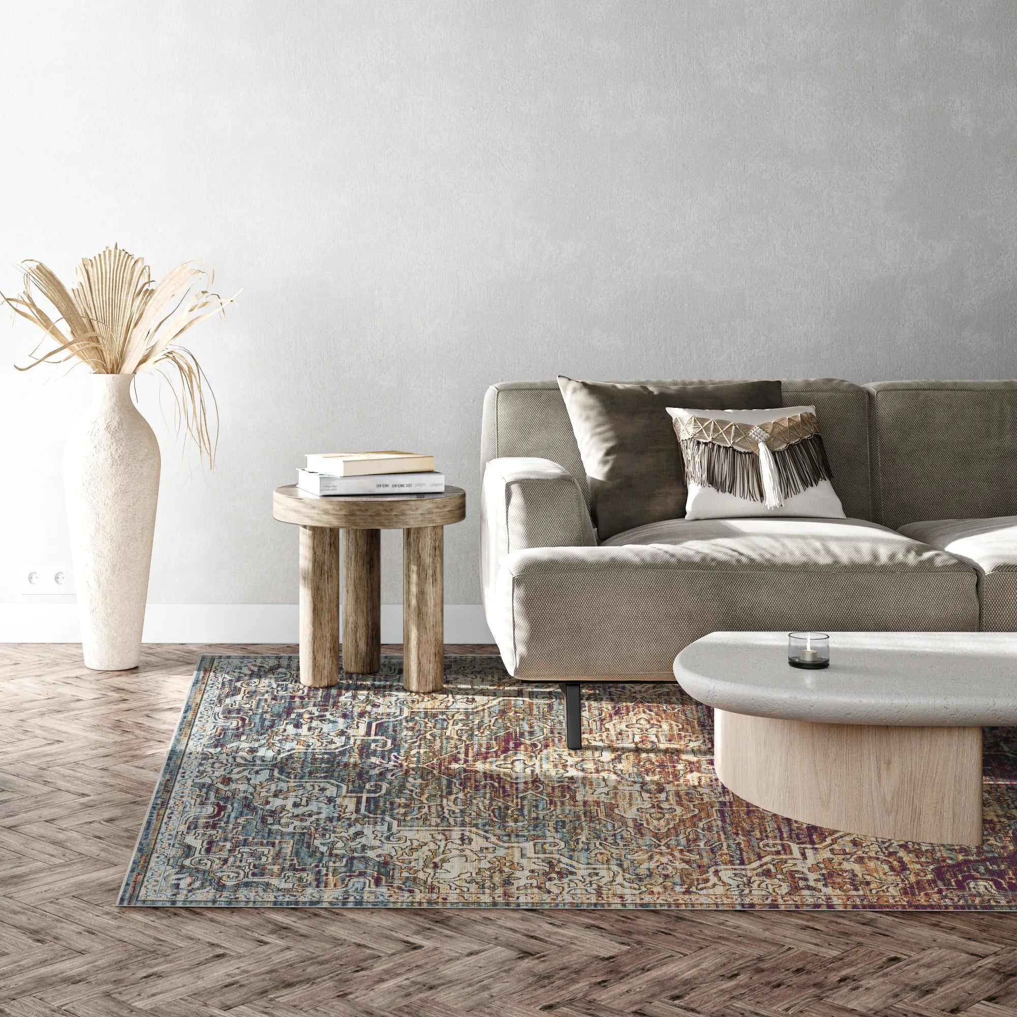 Lyra Plum Mirage Medaillon Teppich