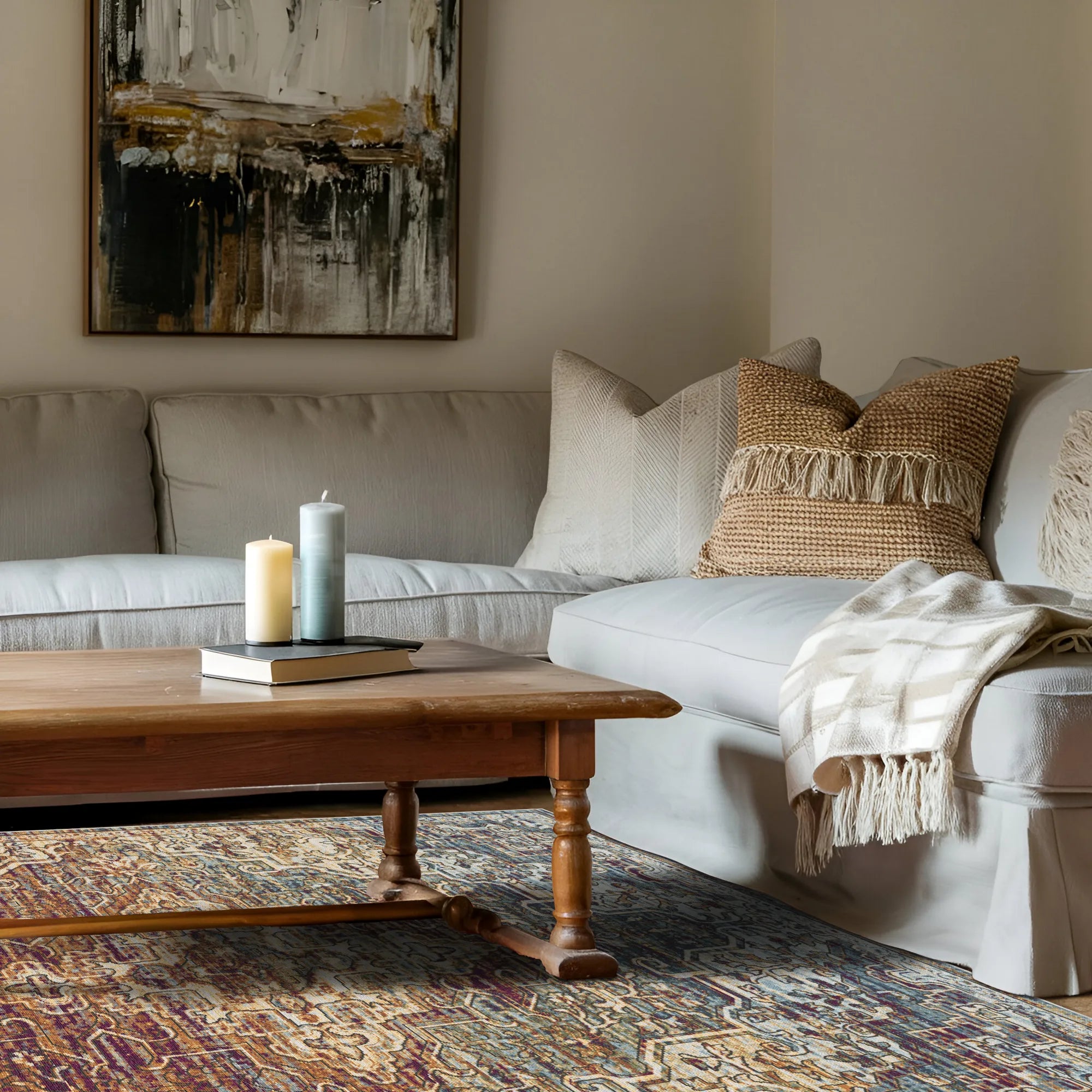 Lyra Plum Mirage Medaillon Teppich