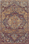 Zion Pflaume Rost Medaillon Teppich Pflaume