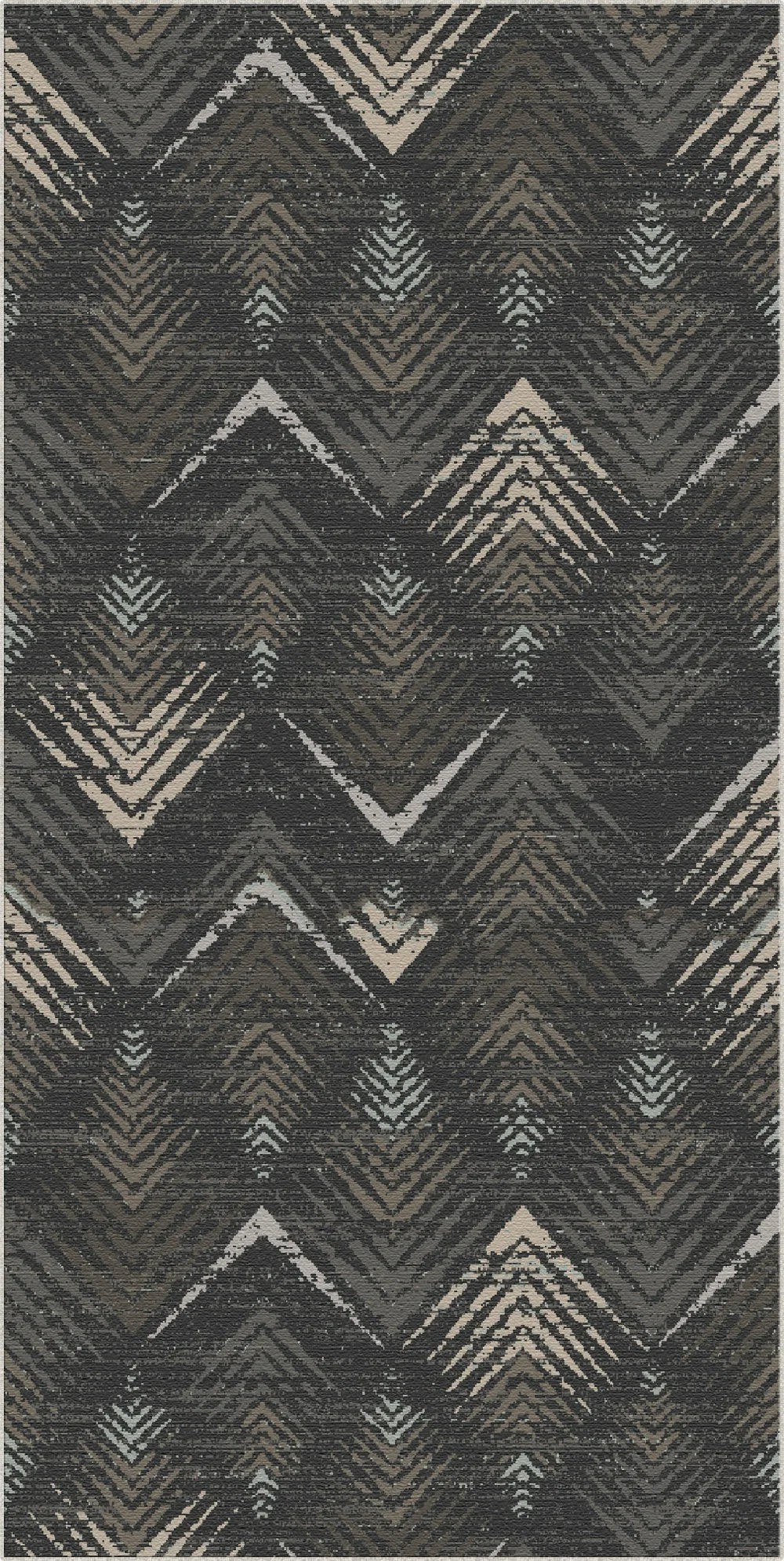 Obsidian Kamm Abstrakter Waschbarer Teppich