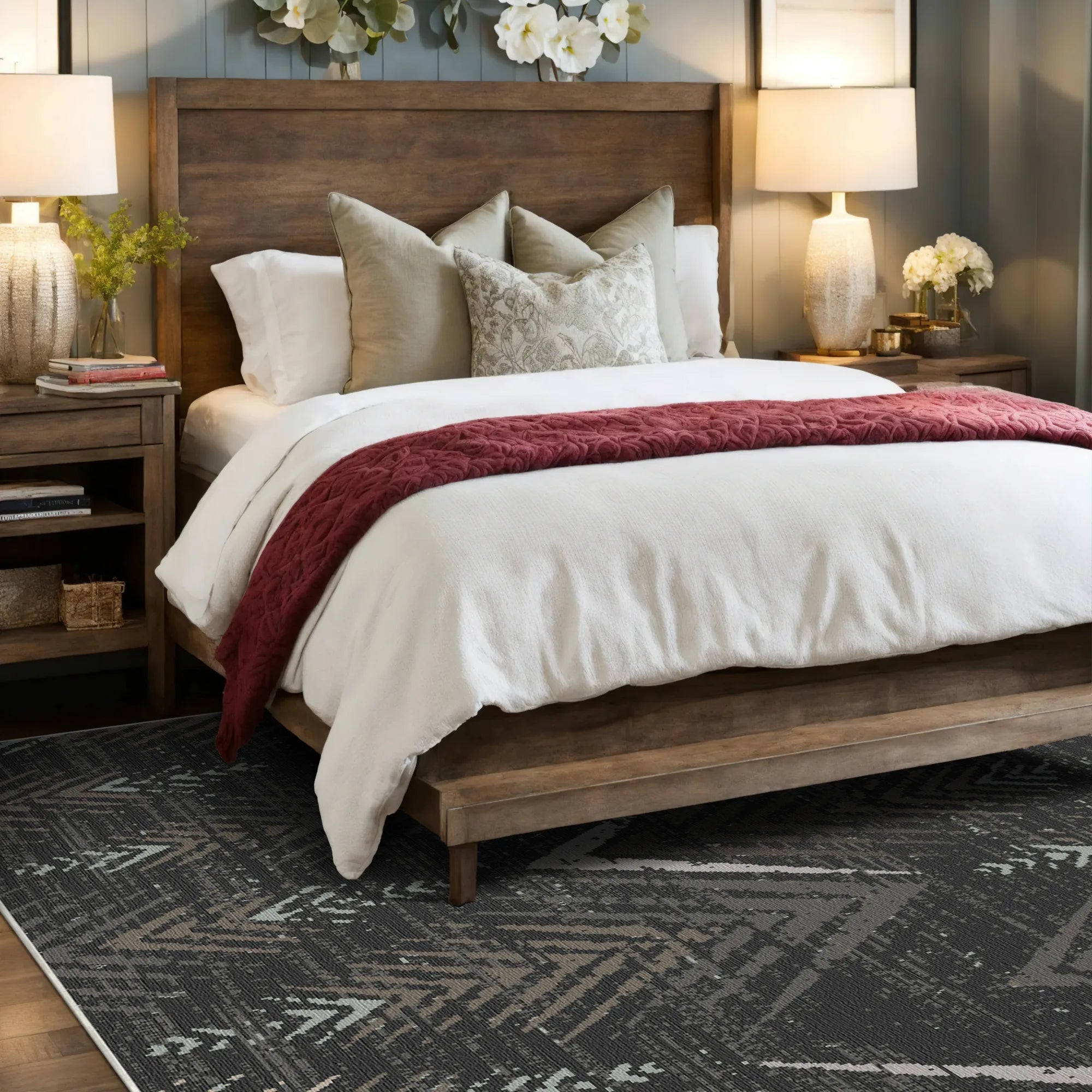 Waschbarer Teppich Obsidian Ridge